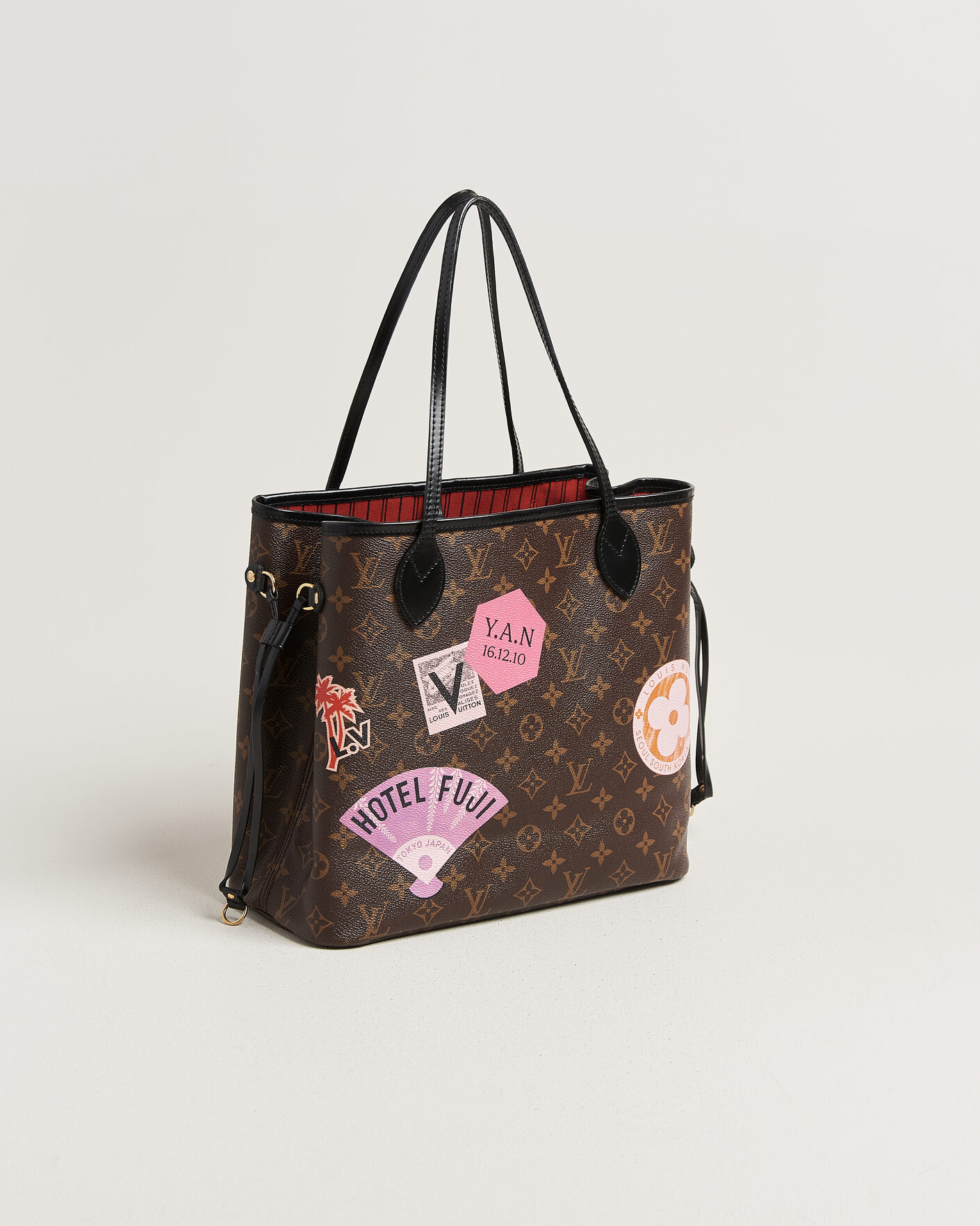 Heren | Pre-Owned & Vintage Bags | Louis Vuitton Pre-Owned | Neverfull MM World Tour Japan Monogram