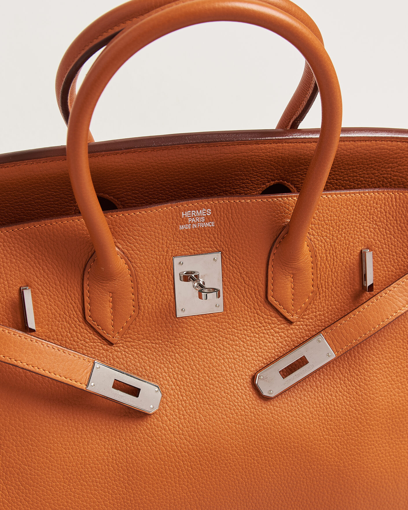 Heren | Pre-Owned & Vintage Bags | Hermès Pre-Owned | Birkin 35 Togo Leather Orange