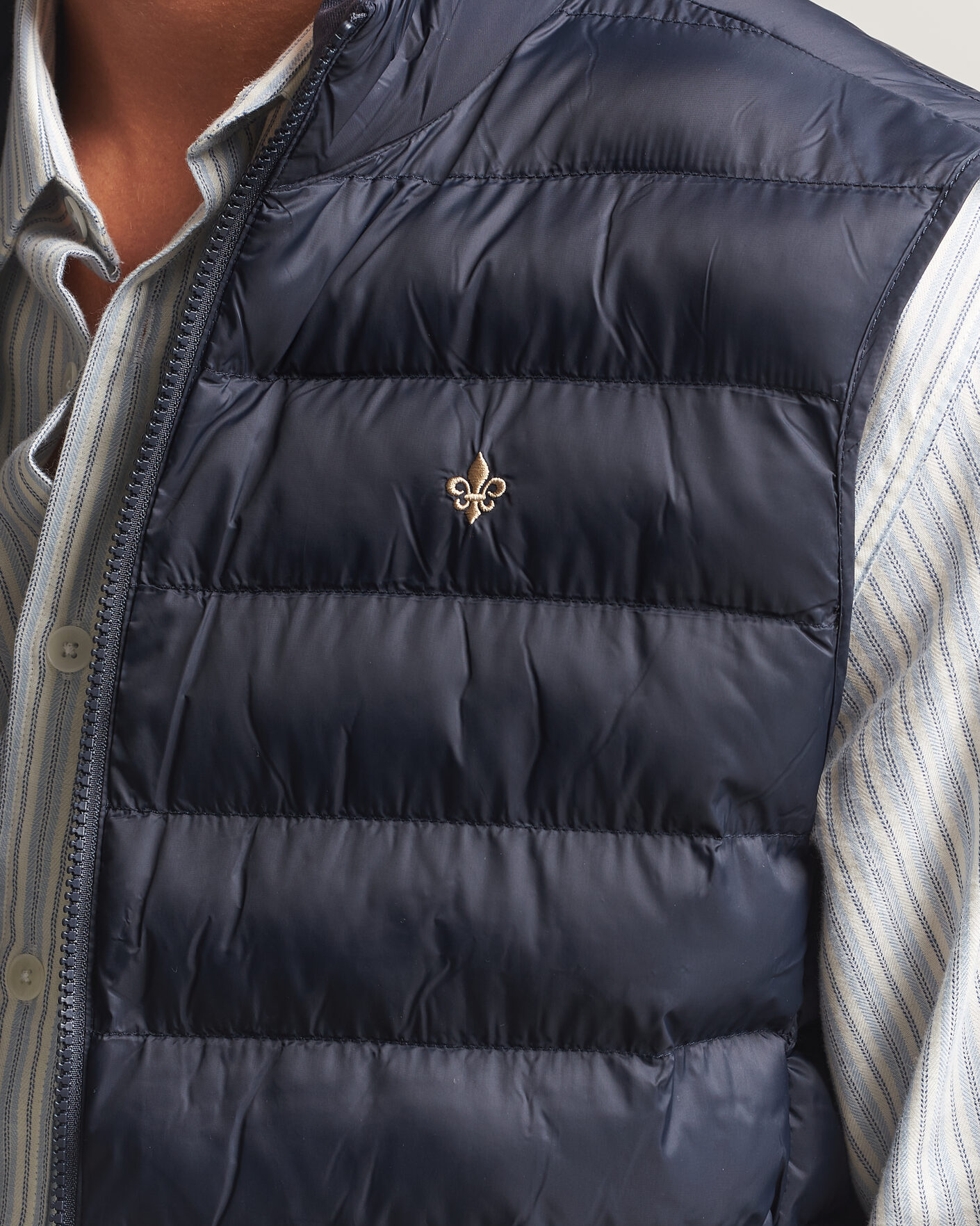 Heren | Gilets | Morris | Norfolk Liner Vest Blue
