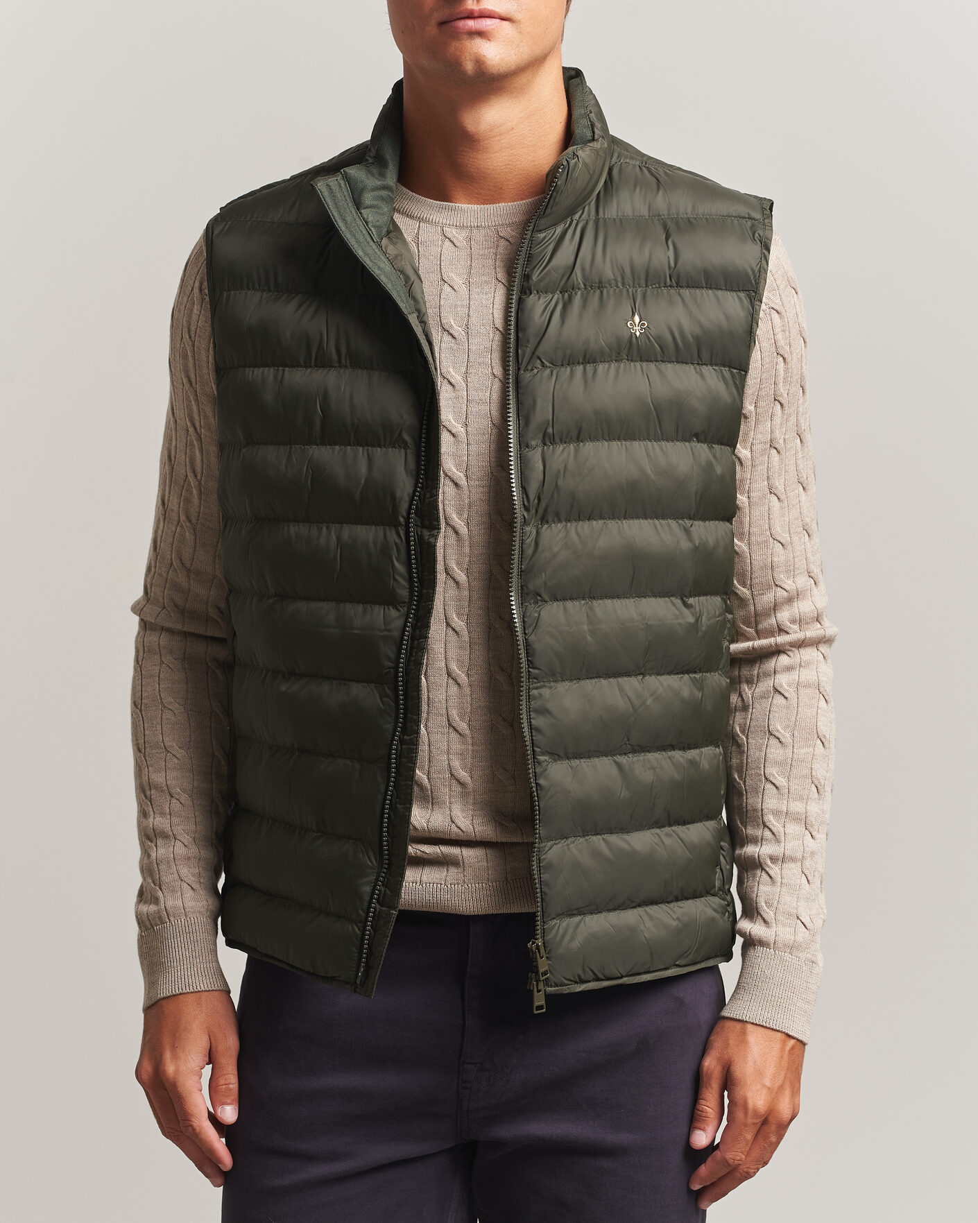 Heren | Gilets | Morris | Norfolk Liner Vest Olive