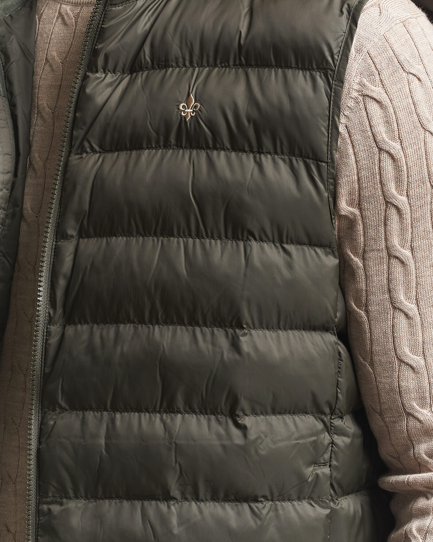 Heren | Gilets | Morris | Norfolk Liner Vest Olive