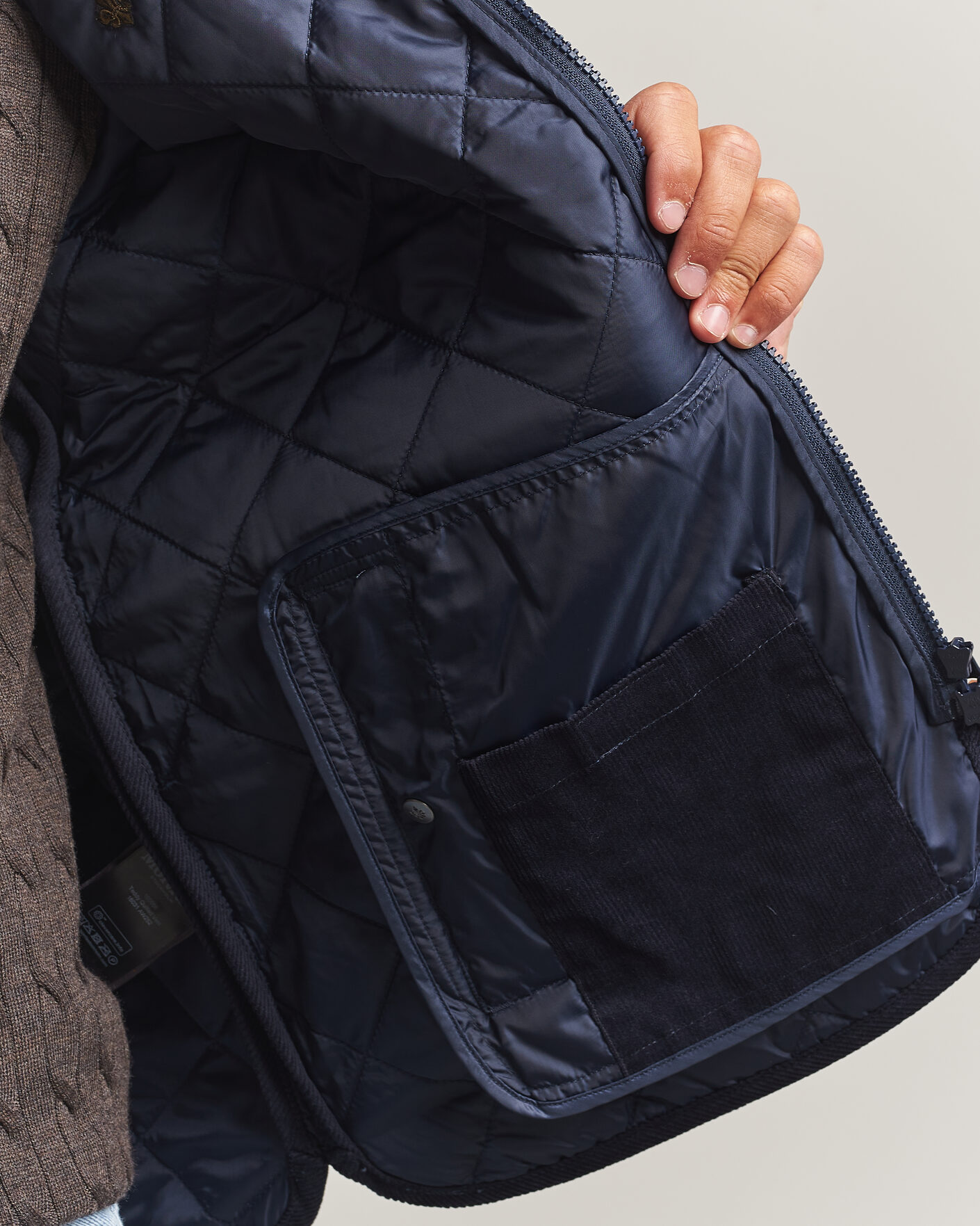 Heren | Gilets | Morris | Teddy Quilted Vest Old Blue