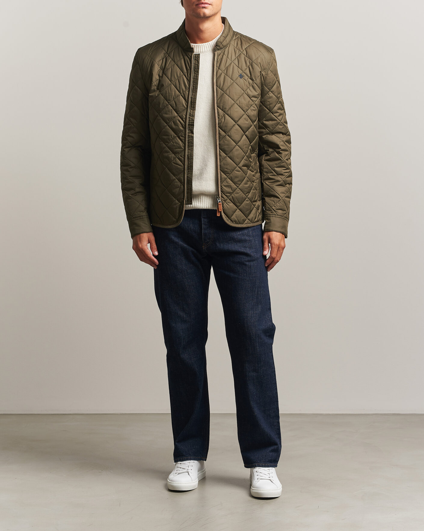 Heren | Jassen | Morris | Teddy Quilted Jacket Olive