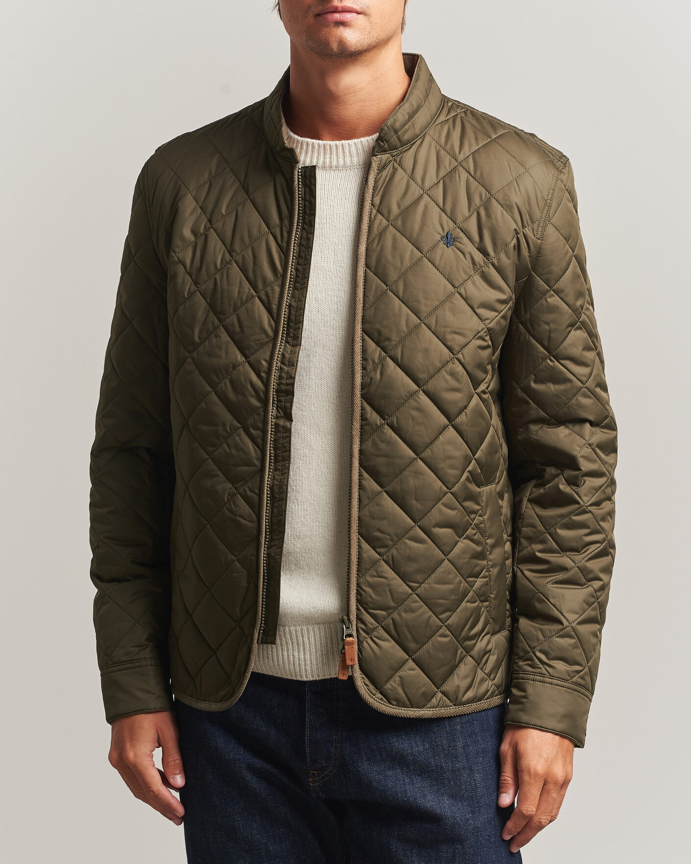 Heren | Jassen | Morris | Teddy Quilted Jacket Olive