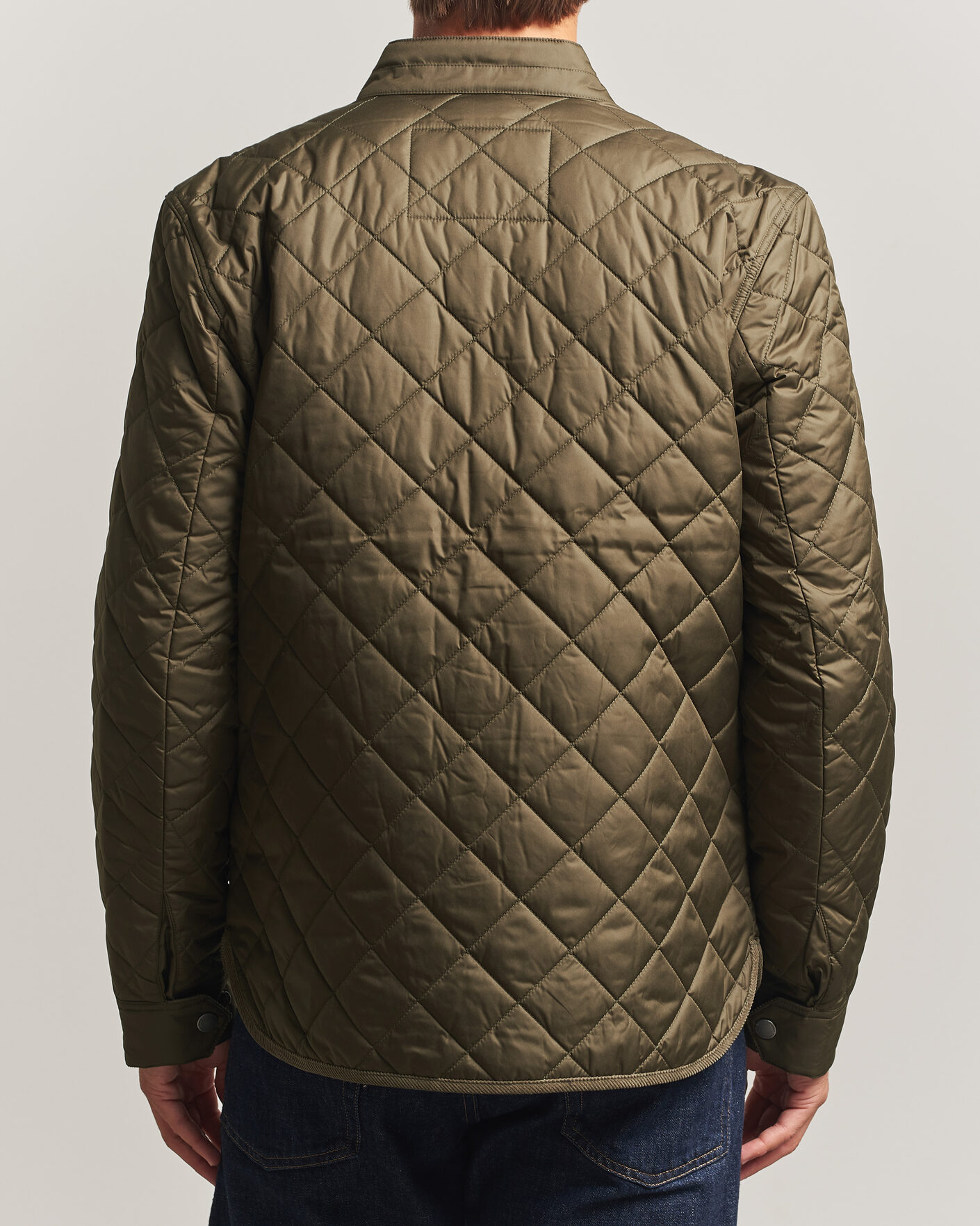 Heren | Jassen | Morris | Teddy Quilted Jacket Olive