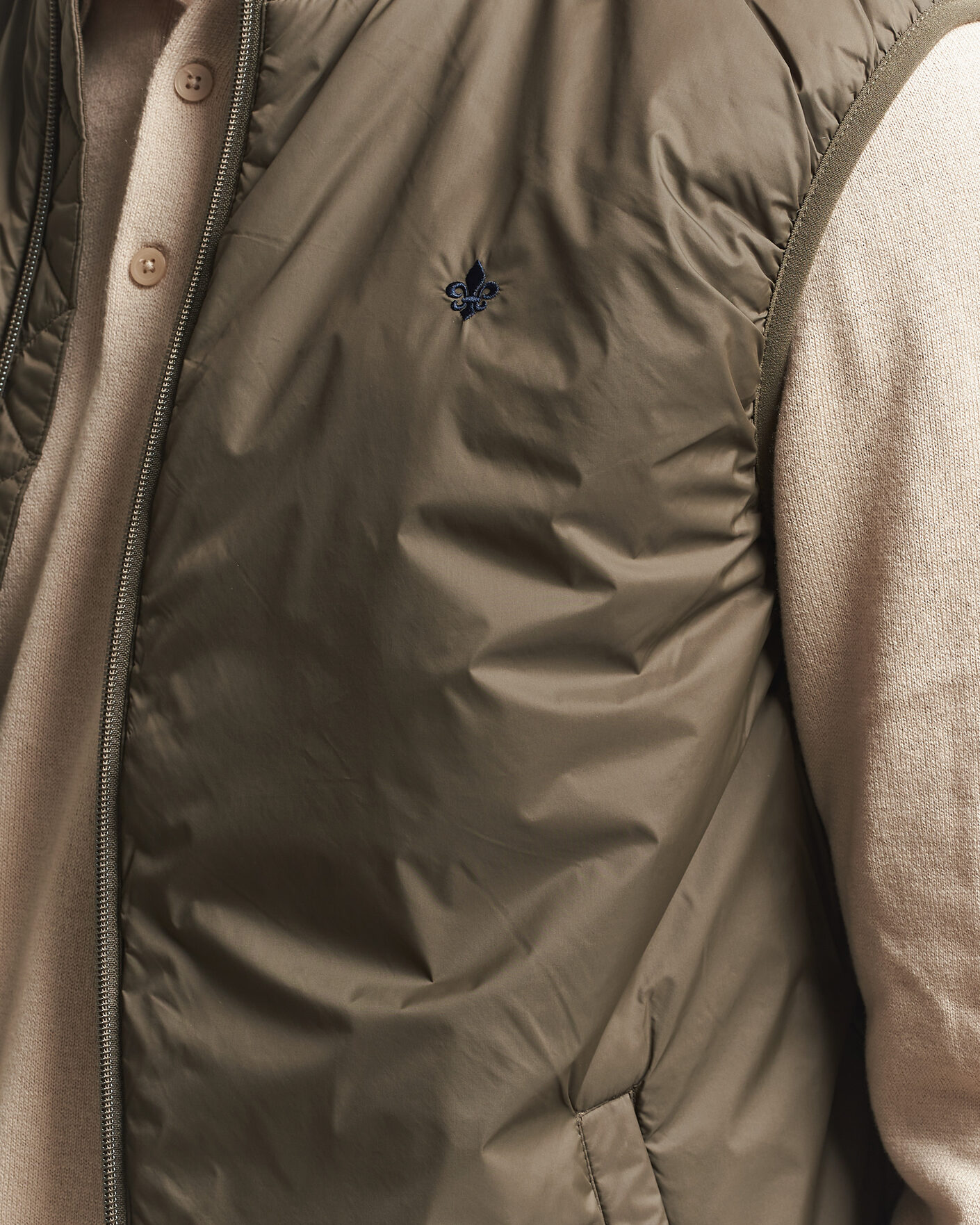 Heren | Gilets | Morris | Bradley Padded Vest Olive