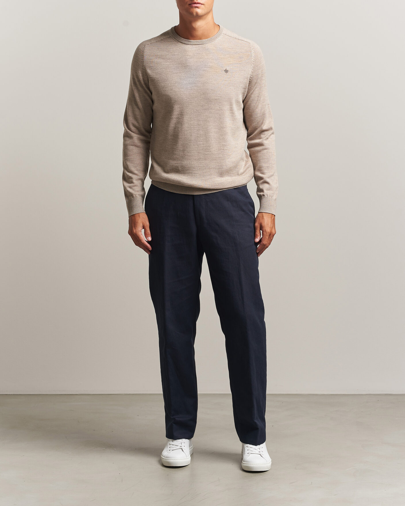 Homme | Pulls Et Tricots | Morris | Merino O-Neck Khaki