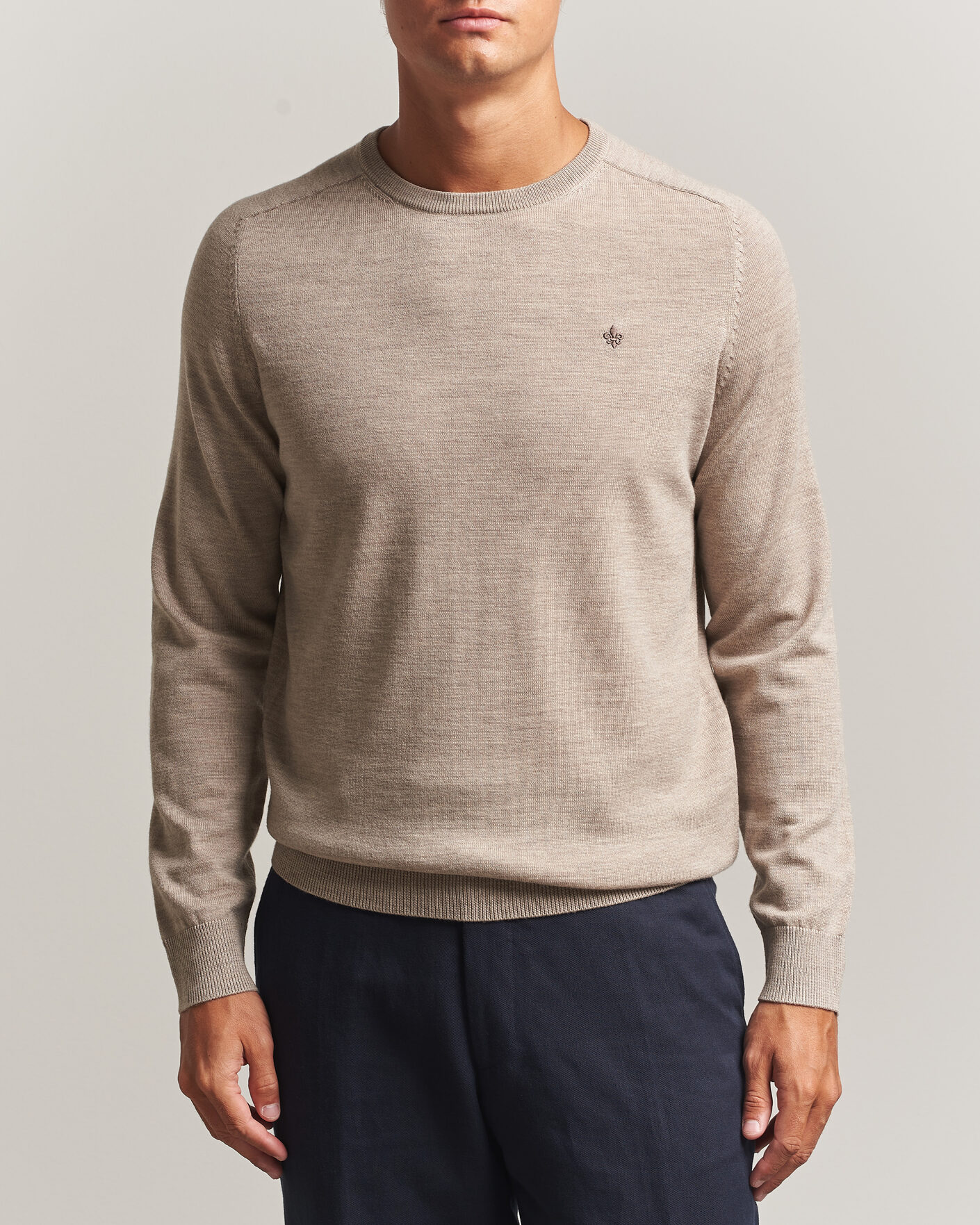 Homme | Pulls Et Tricots | Morris | Merino O-Neck Khaki