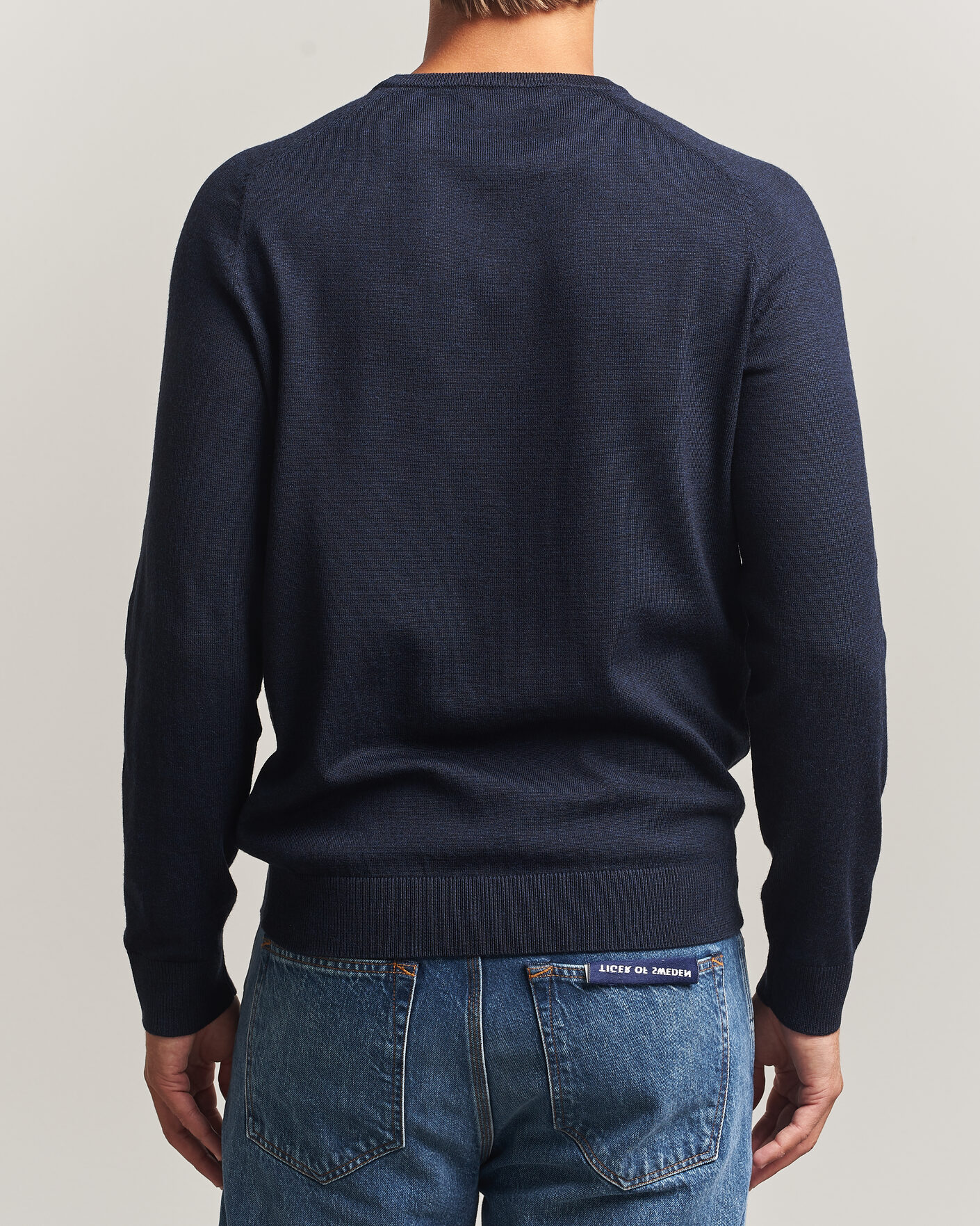 Heren | Truien | Morris | Merino O-Neck Navy