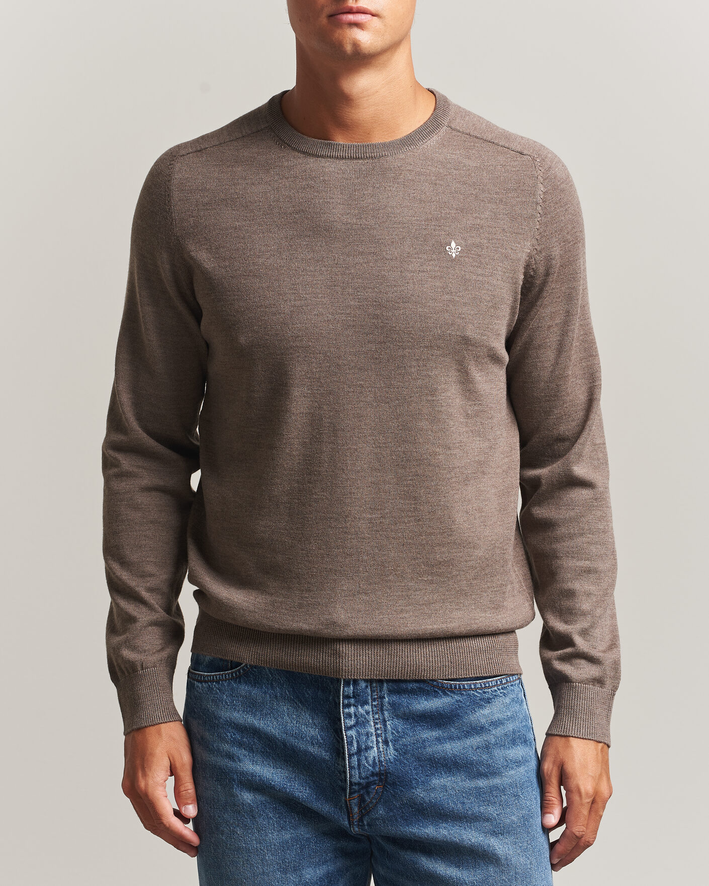 Homme | Pulls Et Tricots | Morris | Merino O-Neck Brown