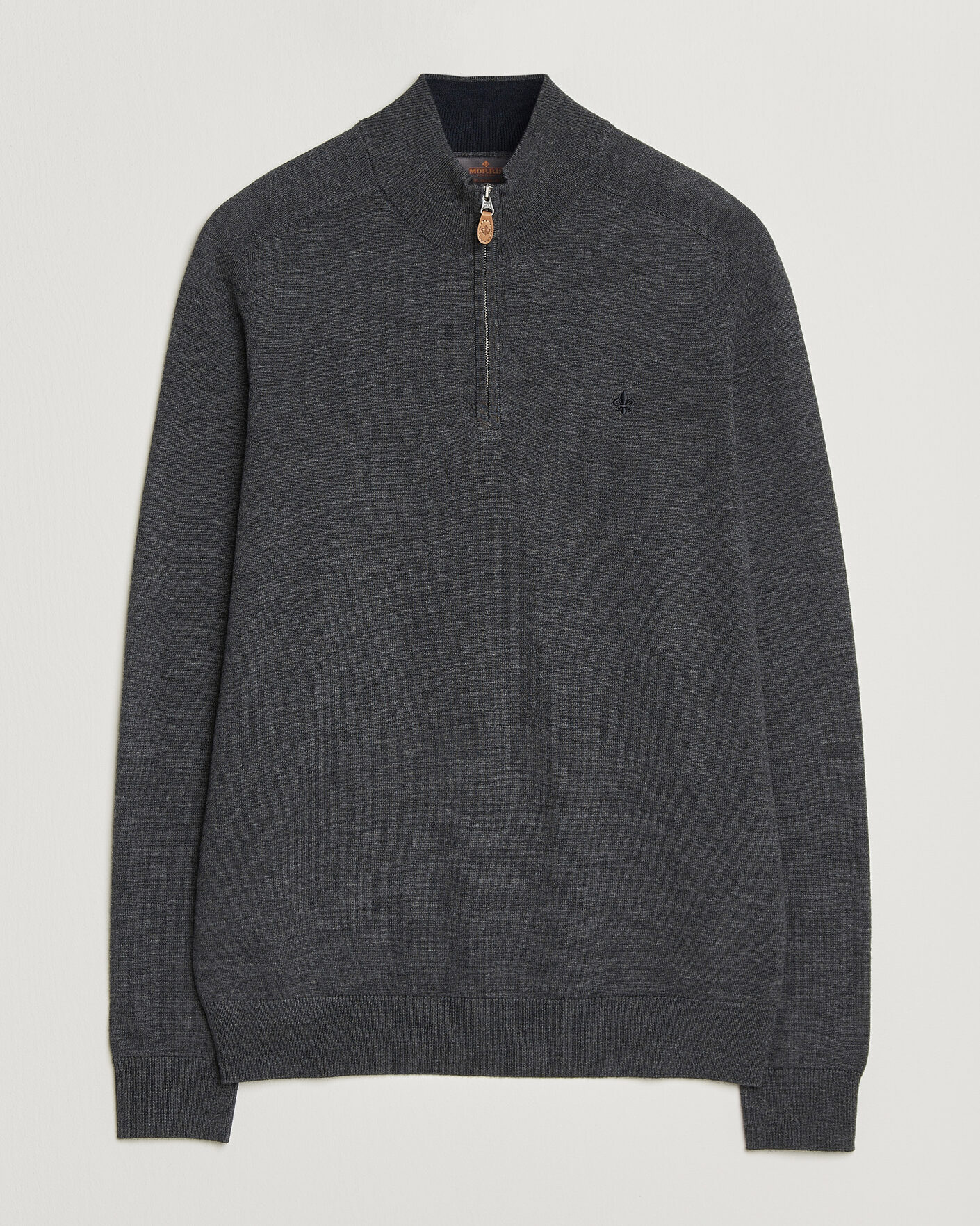 Homme | Pulls Et Tricots | Morris | John Merino Half Zip Grey
