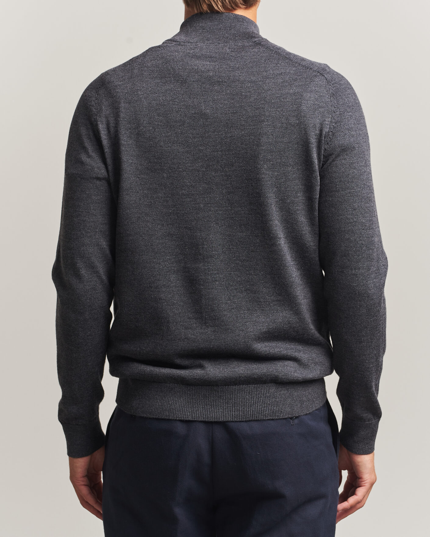 Homme | Pulls Et Tricots | Morris | John Merino Half Zip Grey
