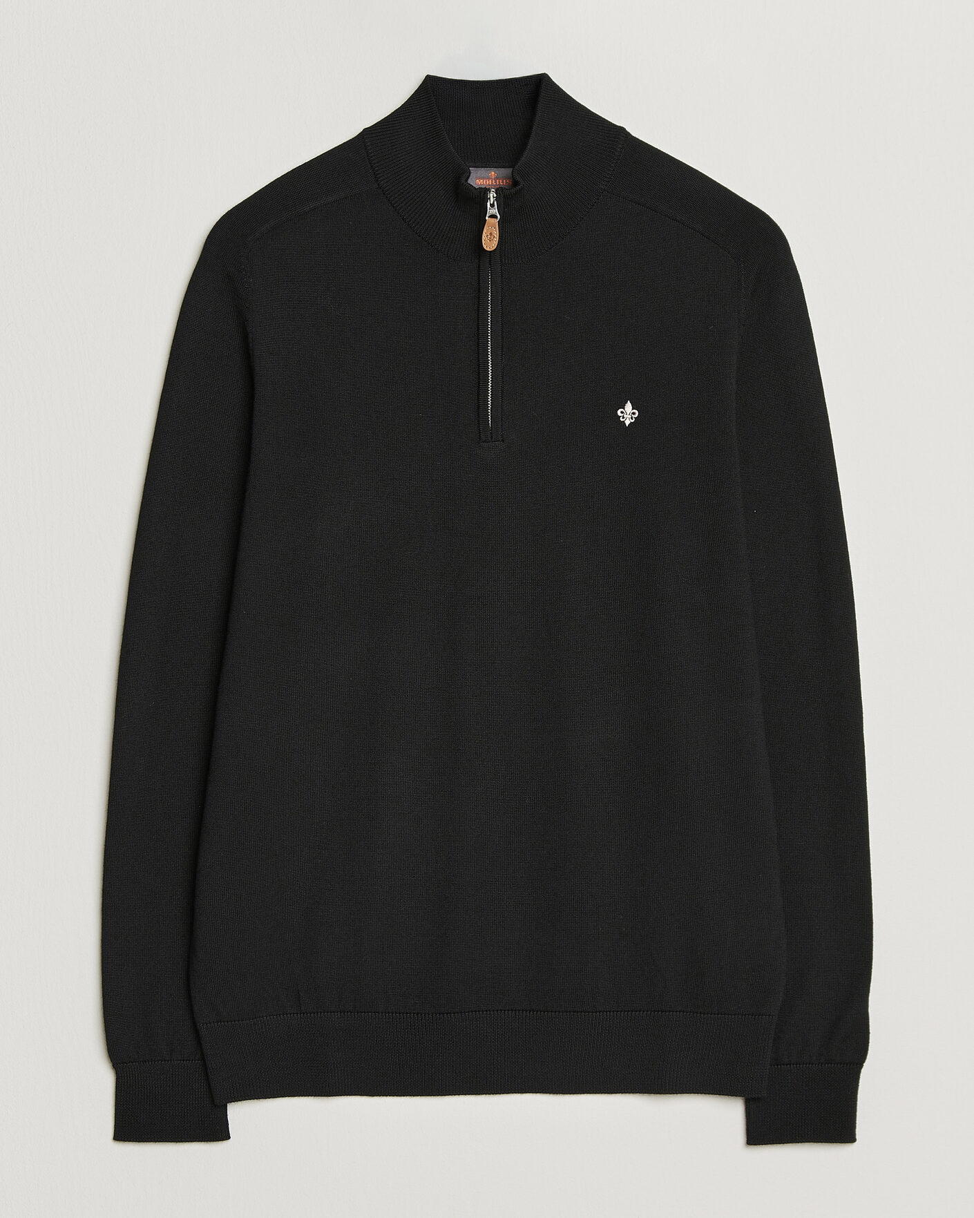 Homme | Pulls Et Tricots | Morris | John Merino Half Zip Black