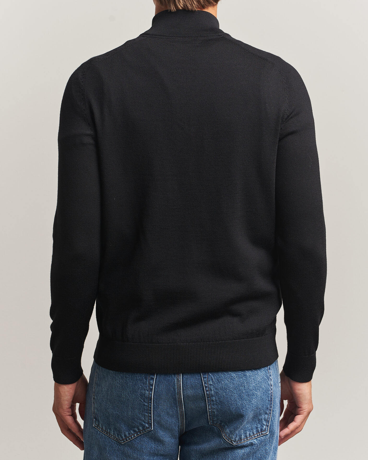 Homme | Pulls Et Tricots | Morris | John Merino Half Zip Black