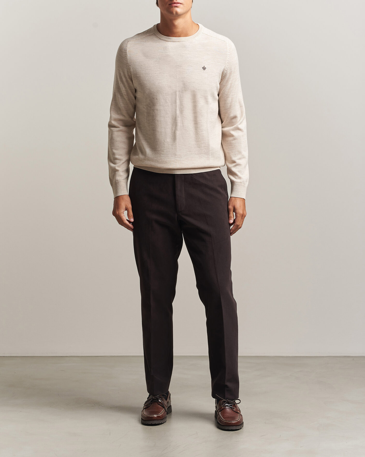 Homme | Pulls Et Tricots | Morris | Merino O-Neck Off White