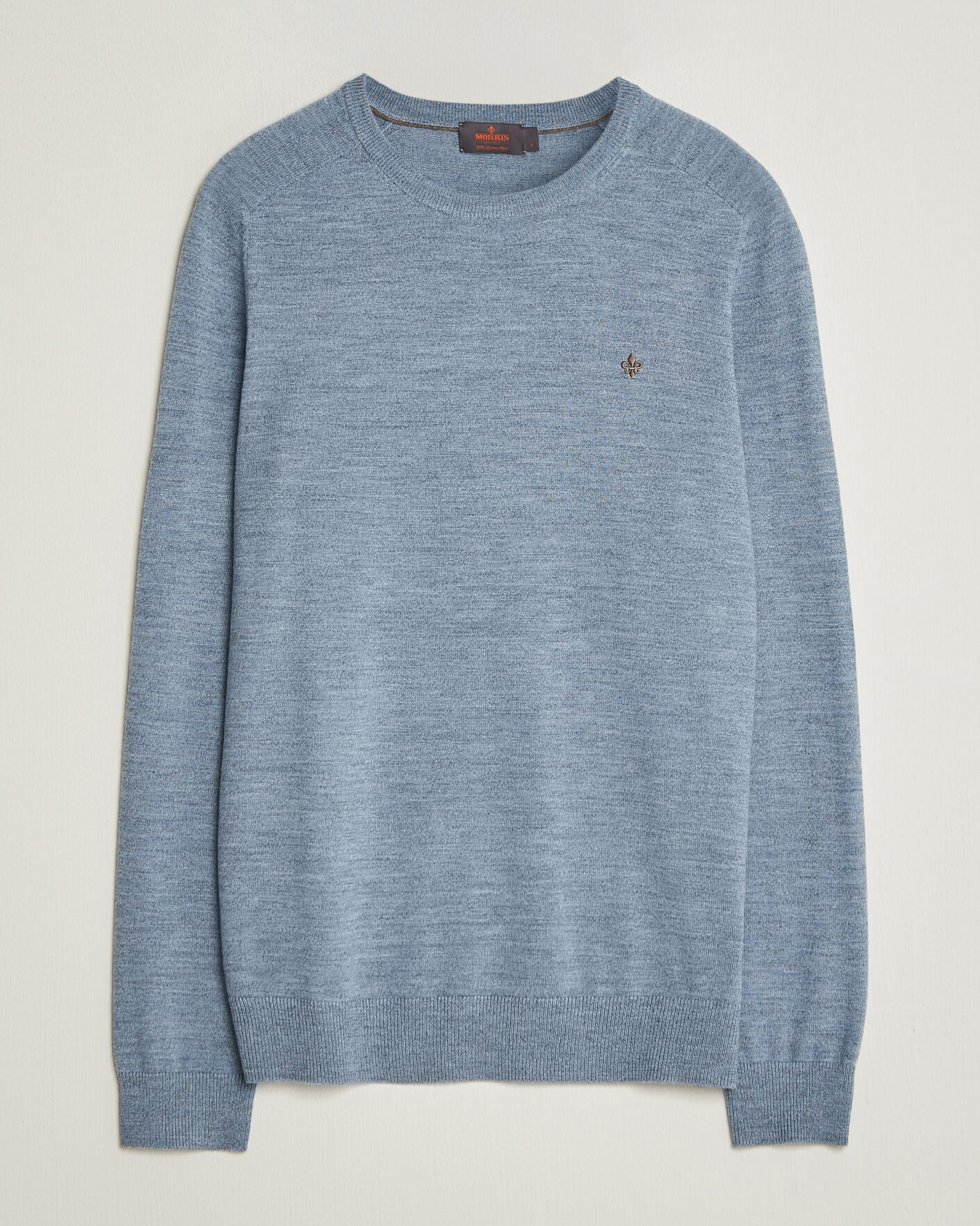 Homme | Pulls Et Tricots | Morris | Merino O-Neck Light Blue