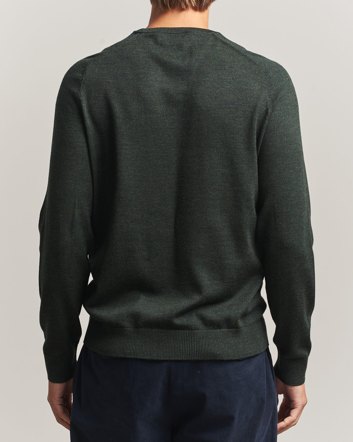 Heren | Truien | Morris | Merino O-Neck Olive