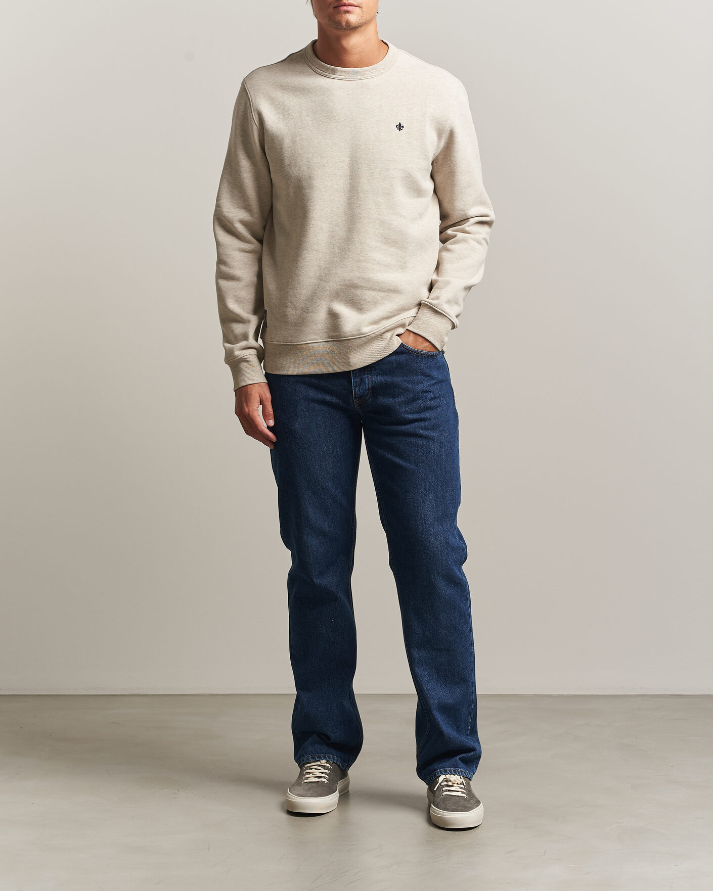 Heren | Truien | Morris | Brandon Lily Sweatshirt Khaki