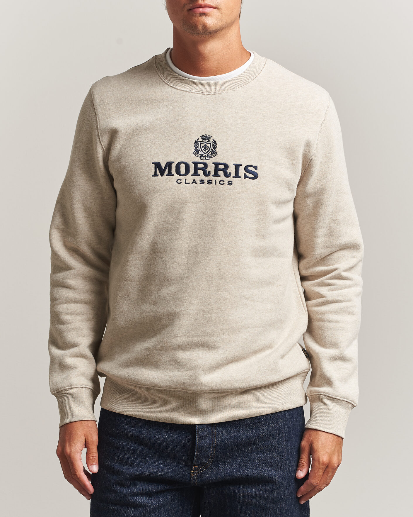 Heren | Truien | Morris | Brian Sweatshirt Khaki