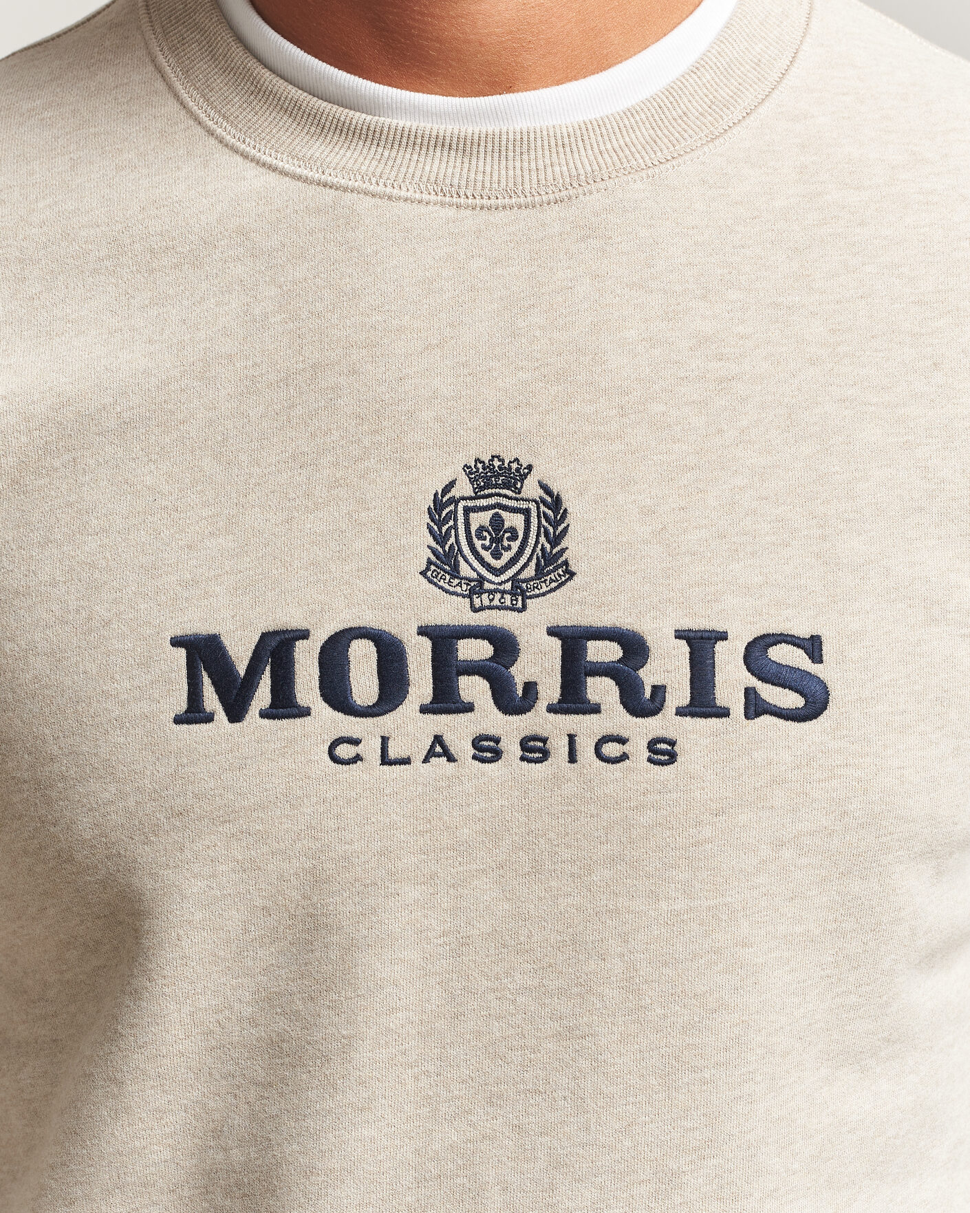 Heren | Truien | Morris | Brian Sweatshirt Khaki