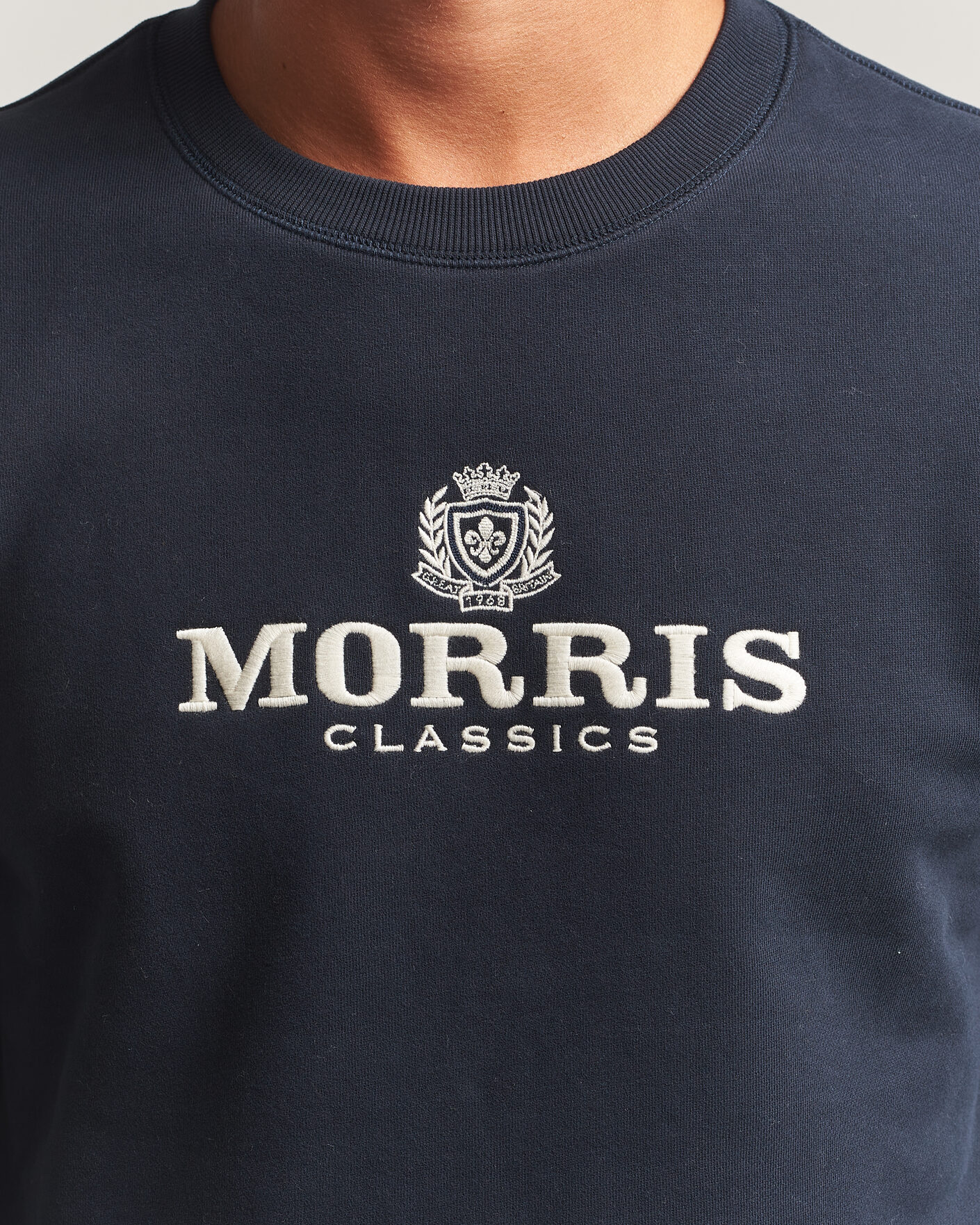 Heren | Truien | Morris | Brian Sweatshirt Old Blue