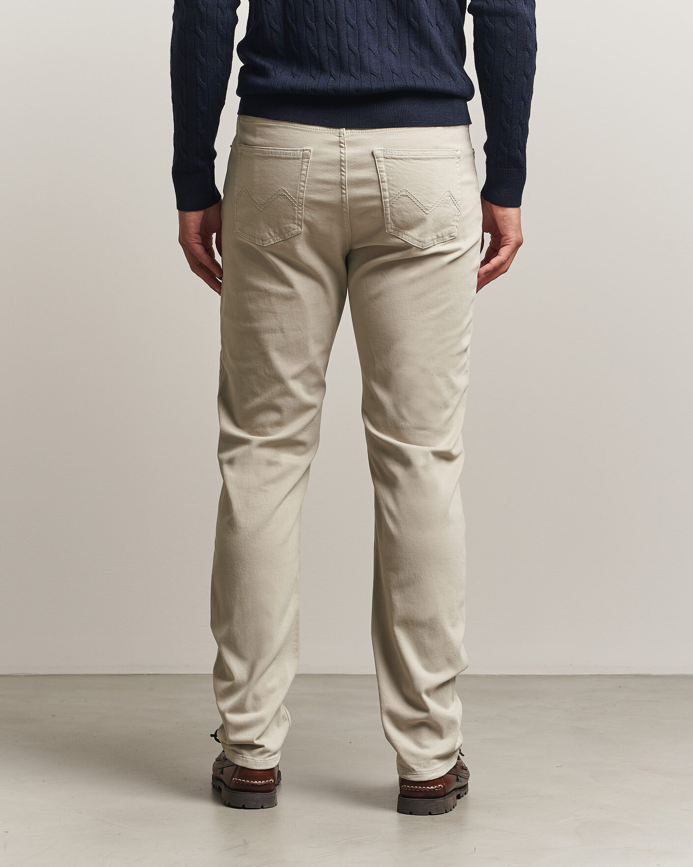 Heren | Broeken | Morris | James Brushed 5-Pocket Pant Khaki