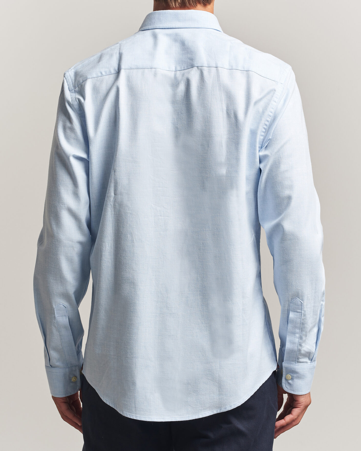 Heren | Overhemden | Morris | Watts Flannel Shirt Light Blue