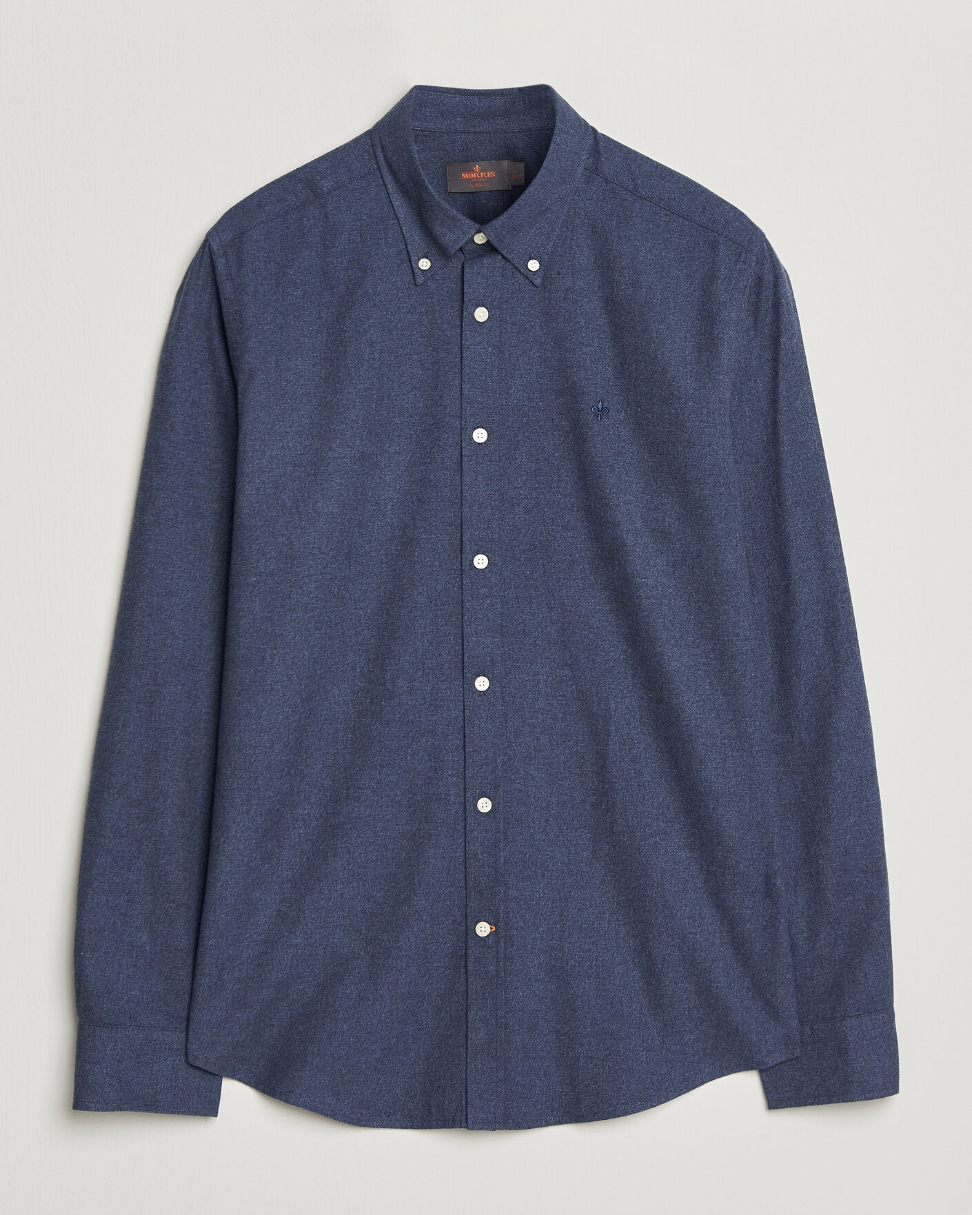 Heren | Overhemden | Morris | Watts Flannel Shirt Navy