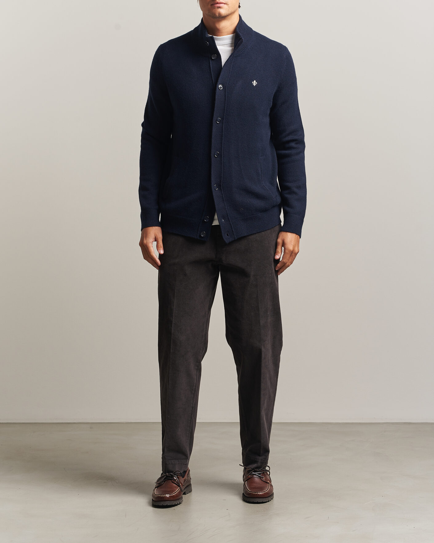 Homme | Pulls Et Tricots | Morris | Hertford Button Cardigan Navy