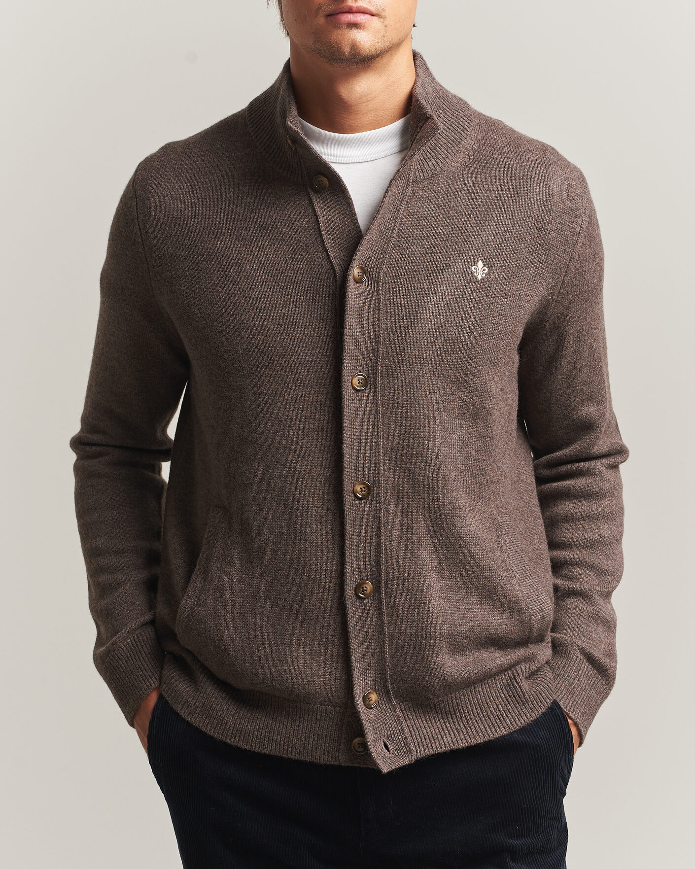 Homme | Pulls Et Tricots | Morris | Hertford Button Cardigan Brown