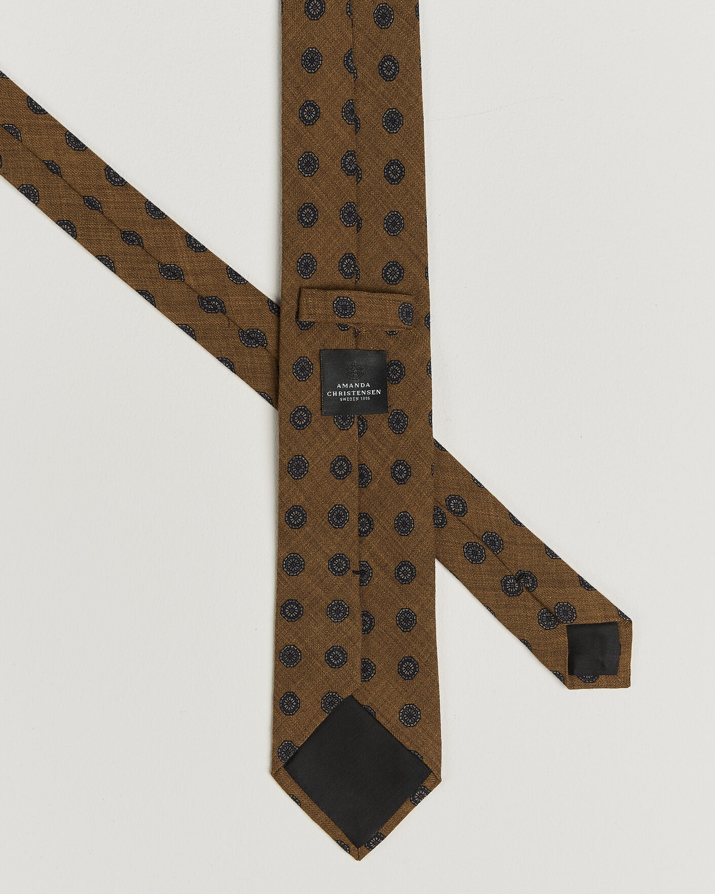 Homme | Cravates | Amanda Christensen | Wool Medallion 8cm Tie Yellow