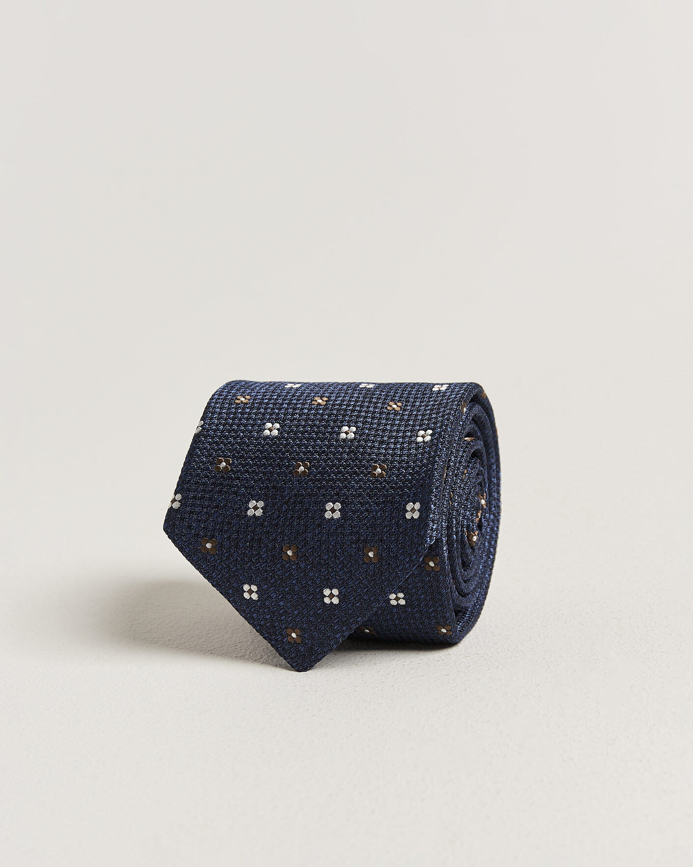 Homme | Cravates | Amanda Christensen | Silk Flower 8cm Tie Navy