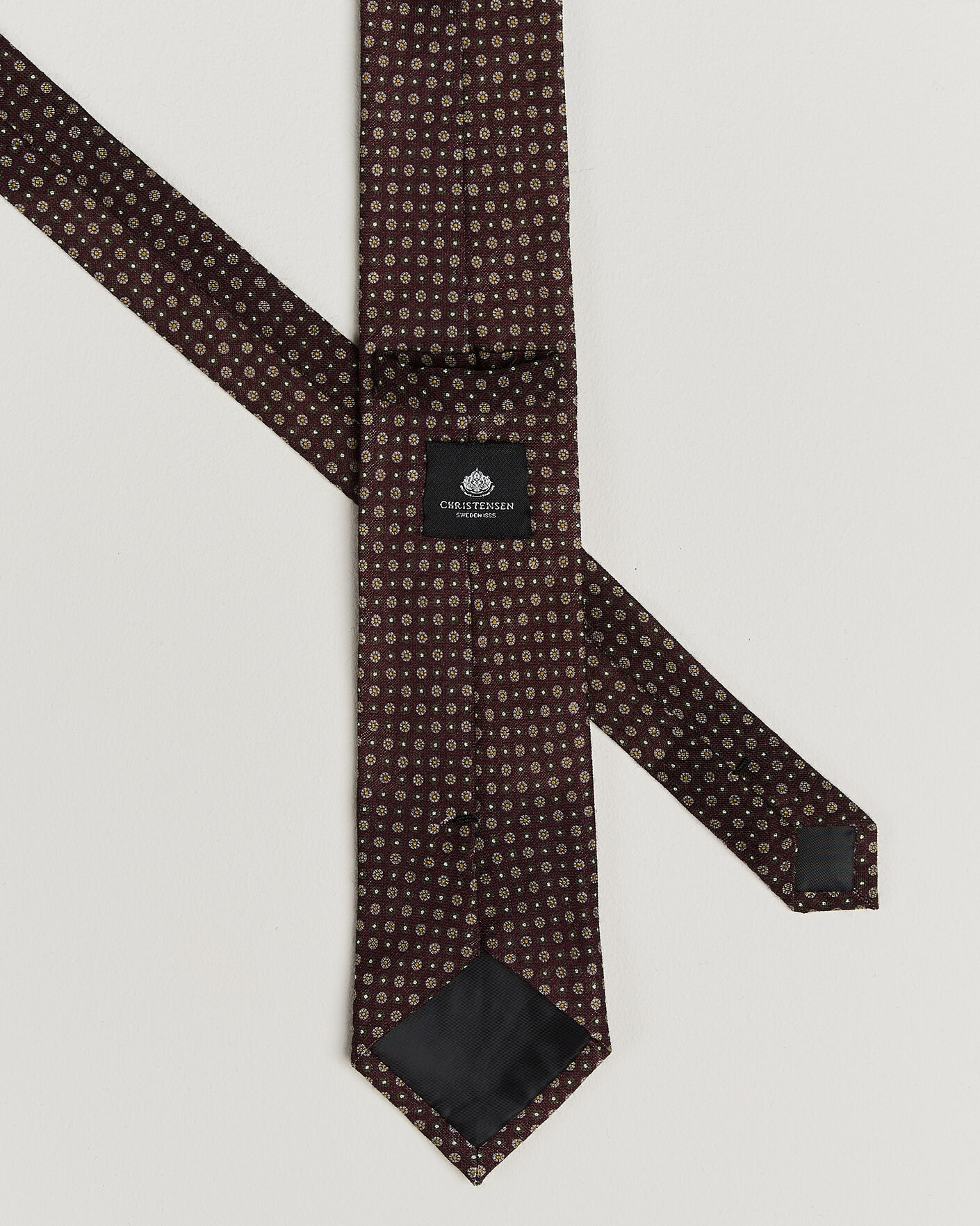 Heren | Stropdassen | Amanda Christensen | Box Set Wool 8 cm Tie And Pocket Square Wine