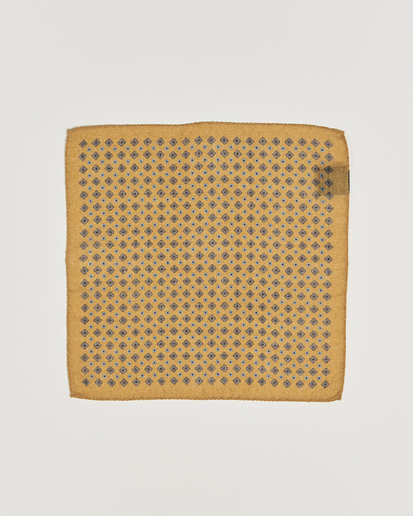 Homme | Pochettes De Costume | Amanda Christensen | Wool Flower Pocket Square Yellow