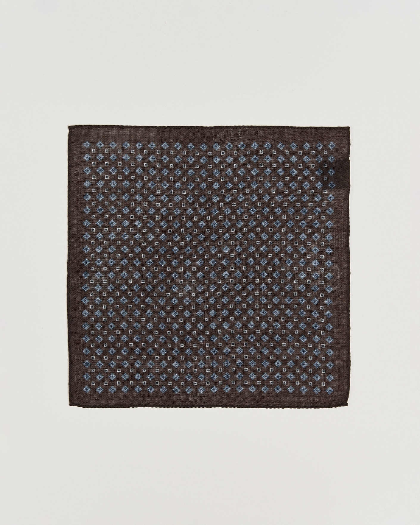 Heren | Pochets | Amanda Christensen | Wool Flower Pocket Square Brown