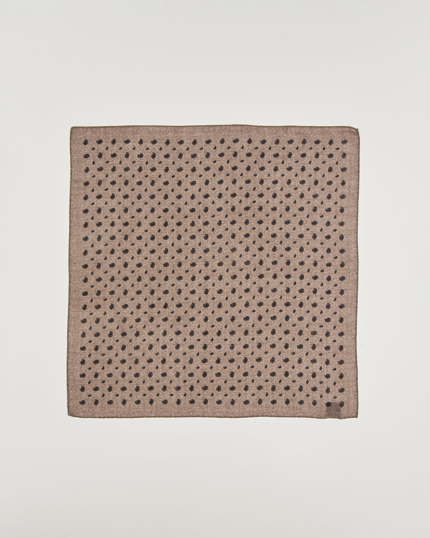 Homme | Écharpes | Amanda Christensen | Wool Printed Paisley Bandana Beige
