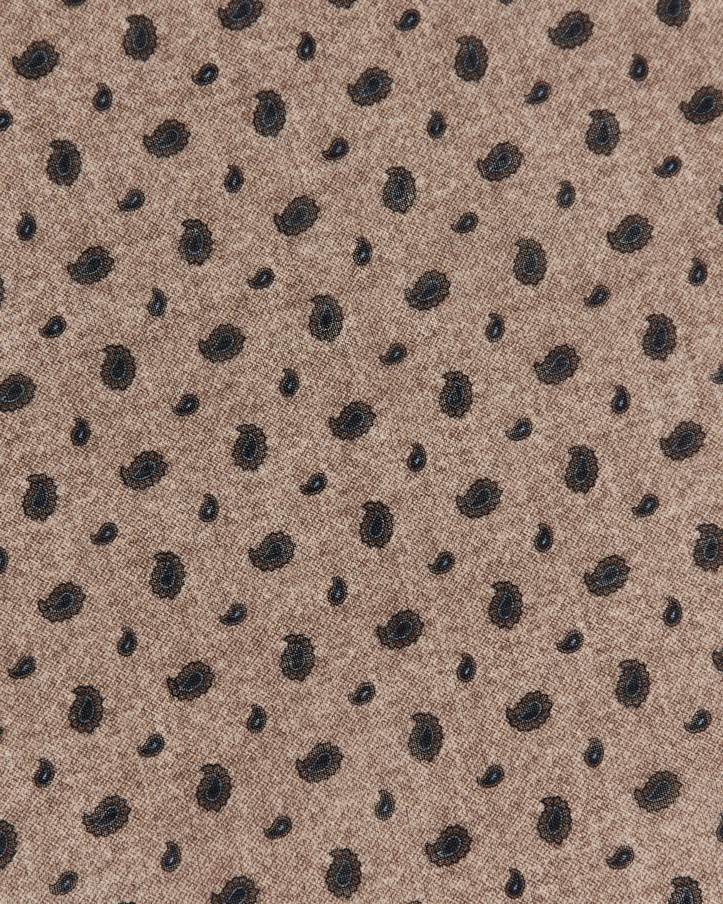 Homme | Écharpes | Amanda Christensen | Wool Printed Paisley Bandana Beige