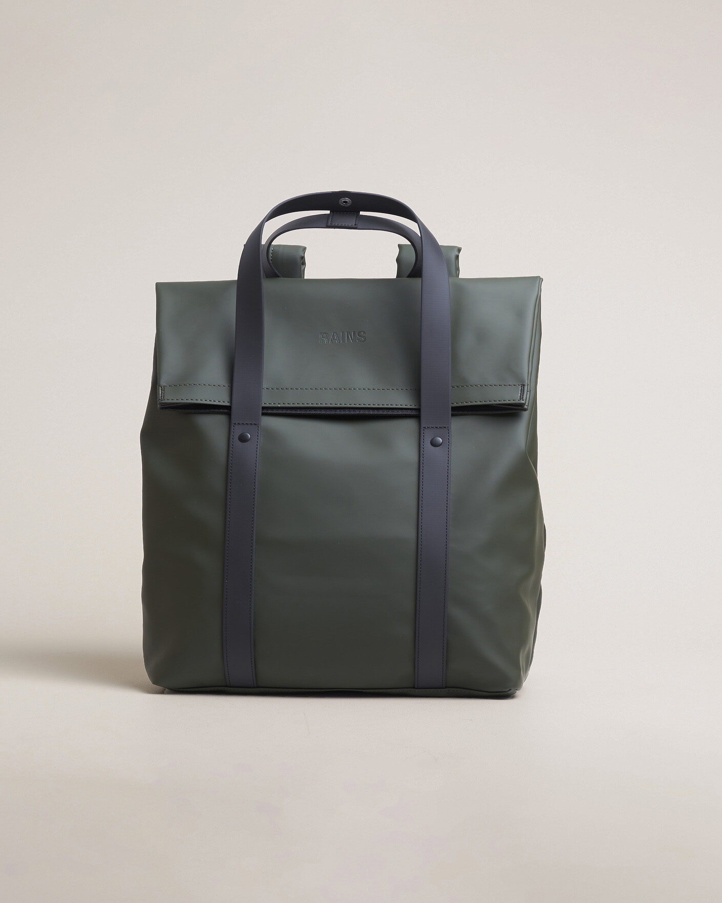 Heren | Tassen | RAINS | 2 Way Tote Backpack Black Green