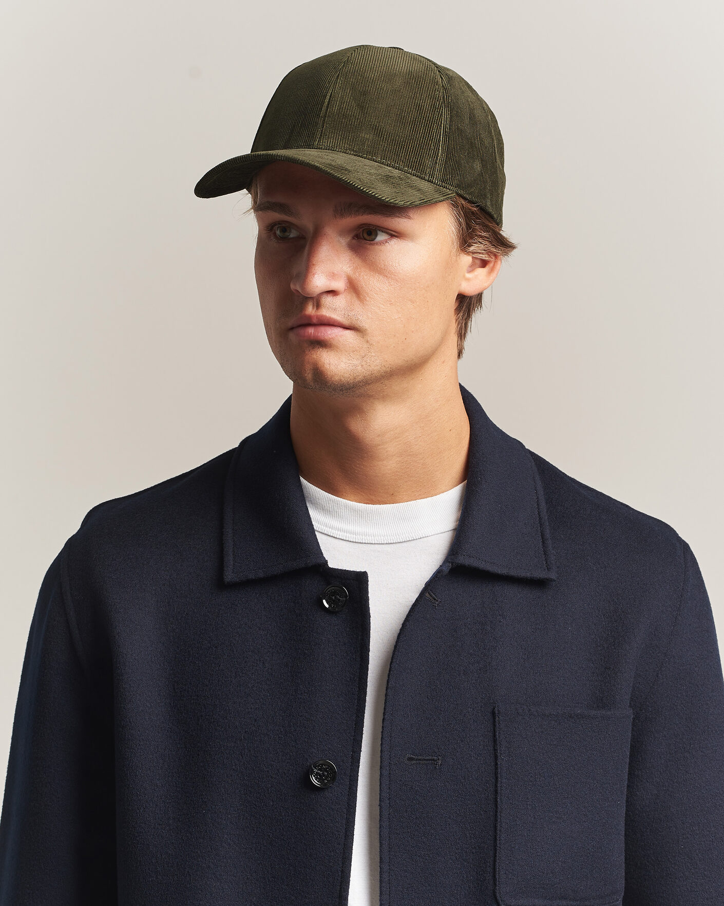 Homme | Bobs Et Casquettes | Varsity Headwear | Corduroy Baseball Cap Palude Green