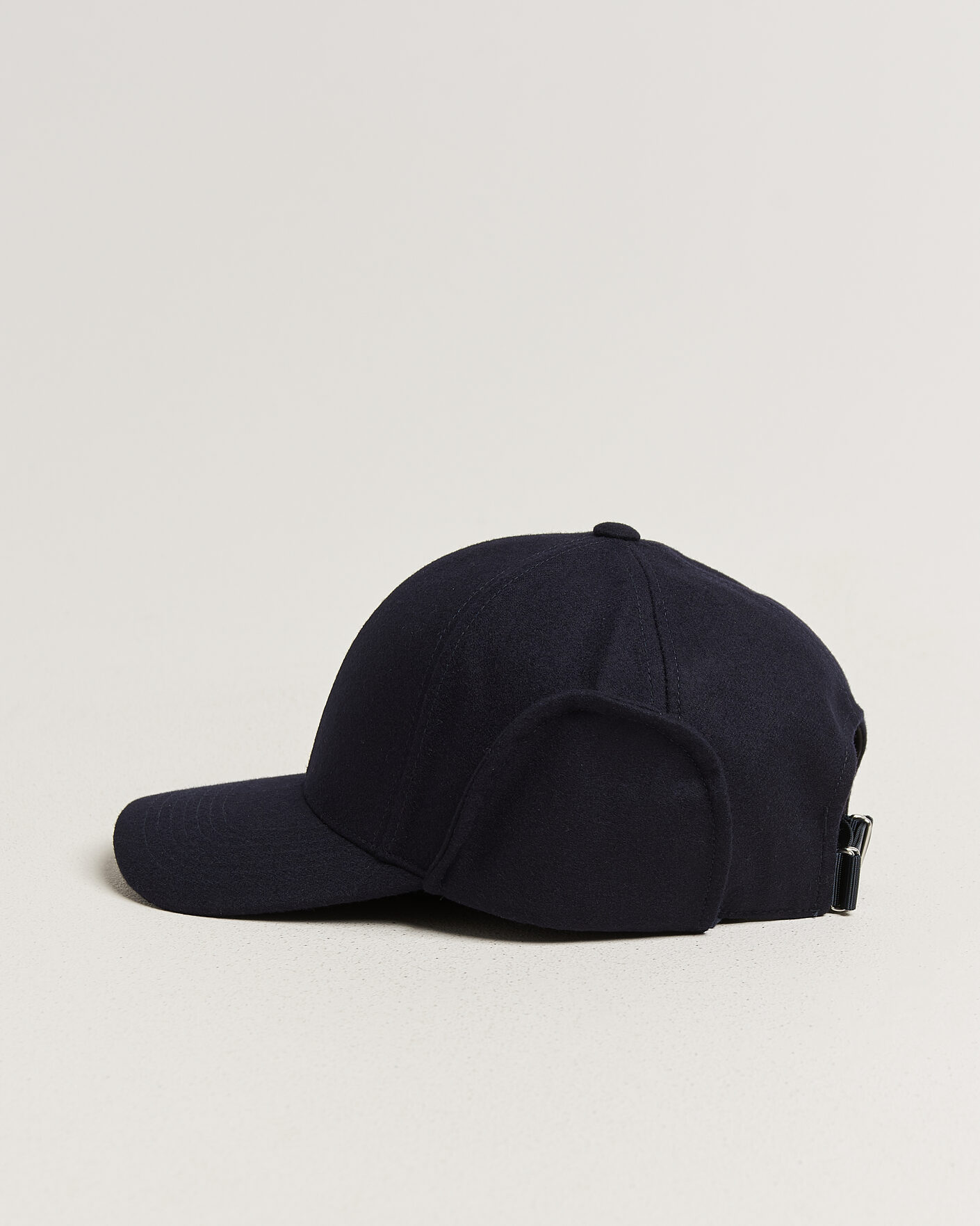 Homme | Bobs Et Casquettes | Varsity Headwear | Merino Wool Earflap Baseball Cap Dark Navy