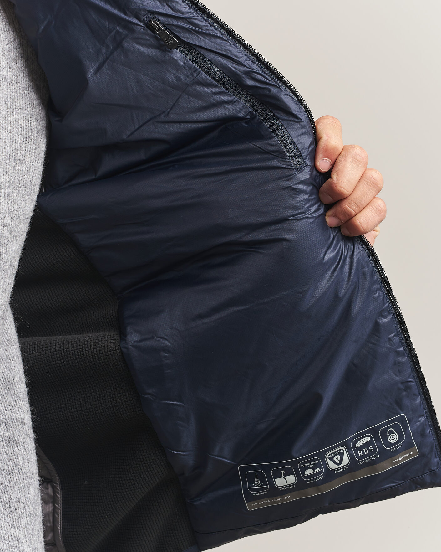 Homme | Manteaux Et Vestes | Sail Racing | Spray Down Hooded Hybrid Jacket Dark Navy