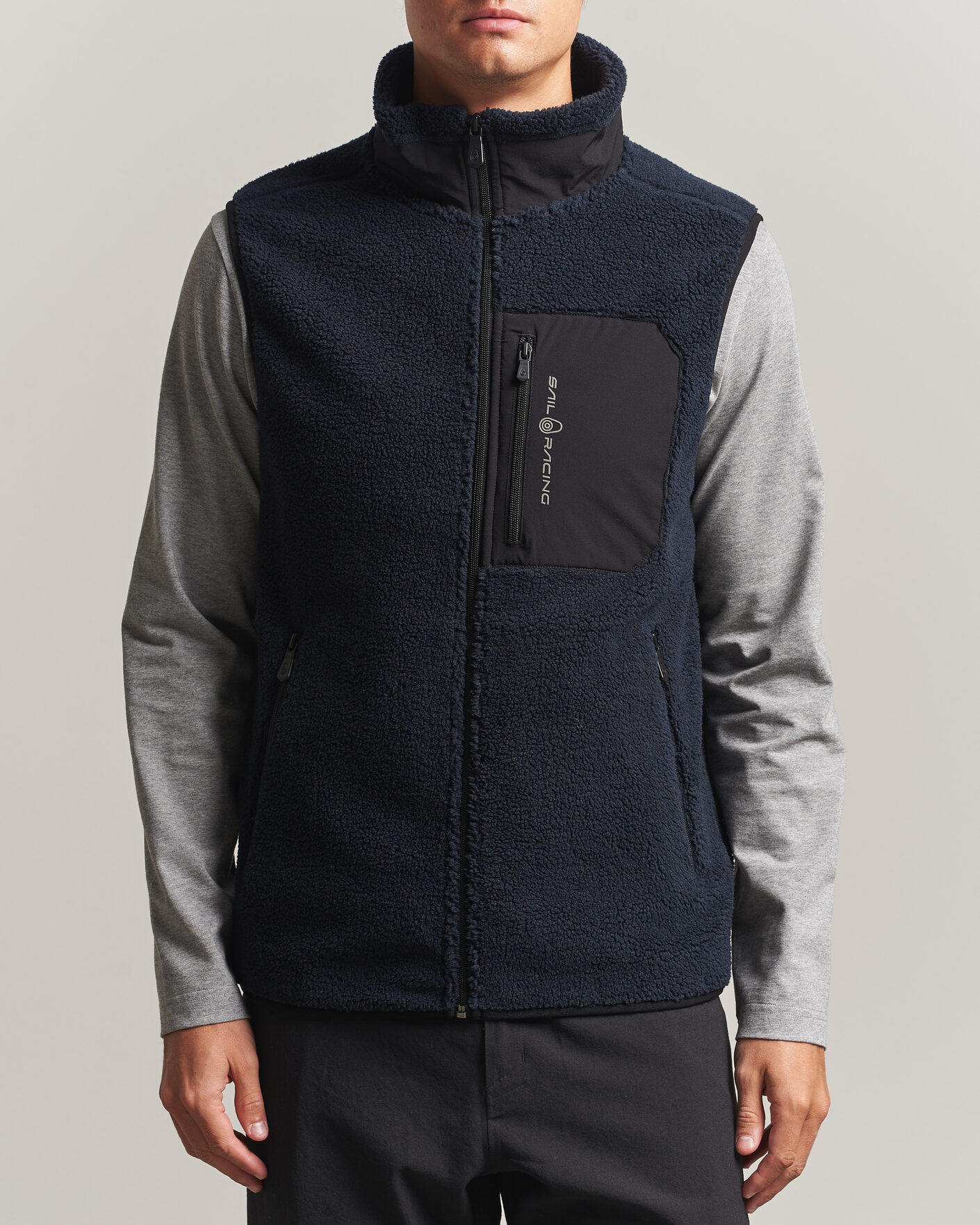Heren | Truien | Sail Racing | Bowman Pile Vest Dark Navy