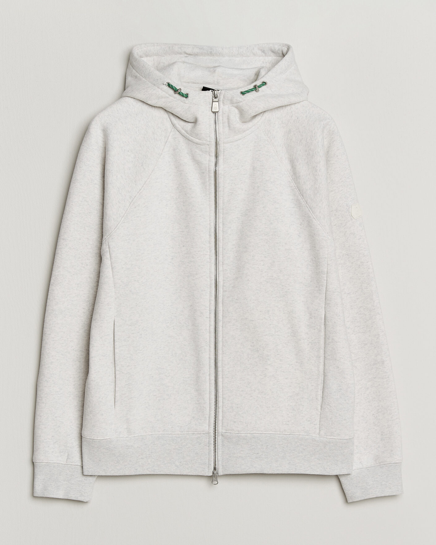 Heren | Truien | Sail Racing | Flow Full Zip Hoodie Light Grey Melange