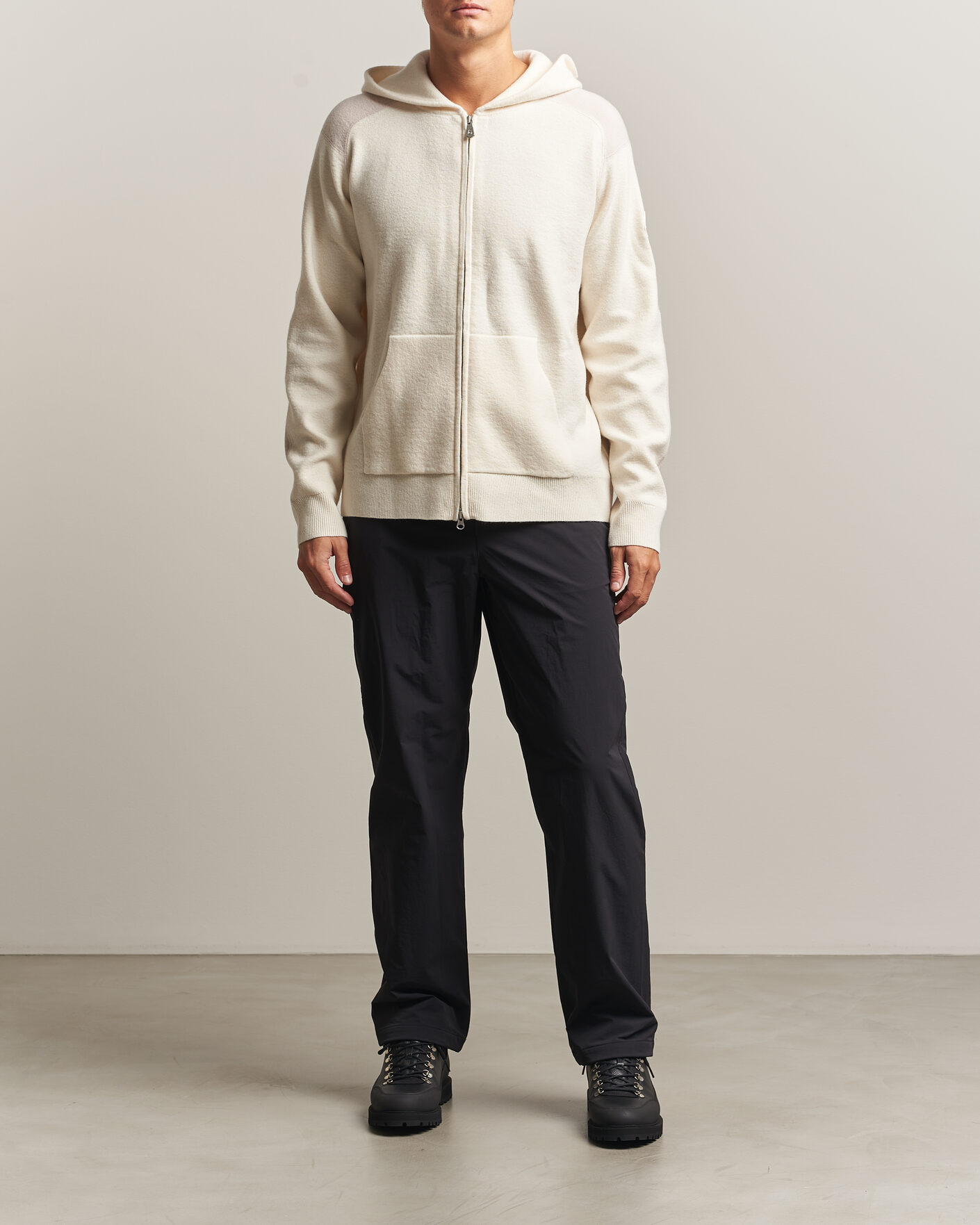 Homme | Pulls Et Tricots | Sail Racing | Spine Wool Knitted Full Zip Hoodie Off White