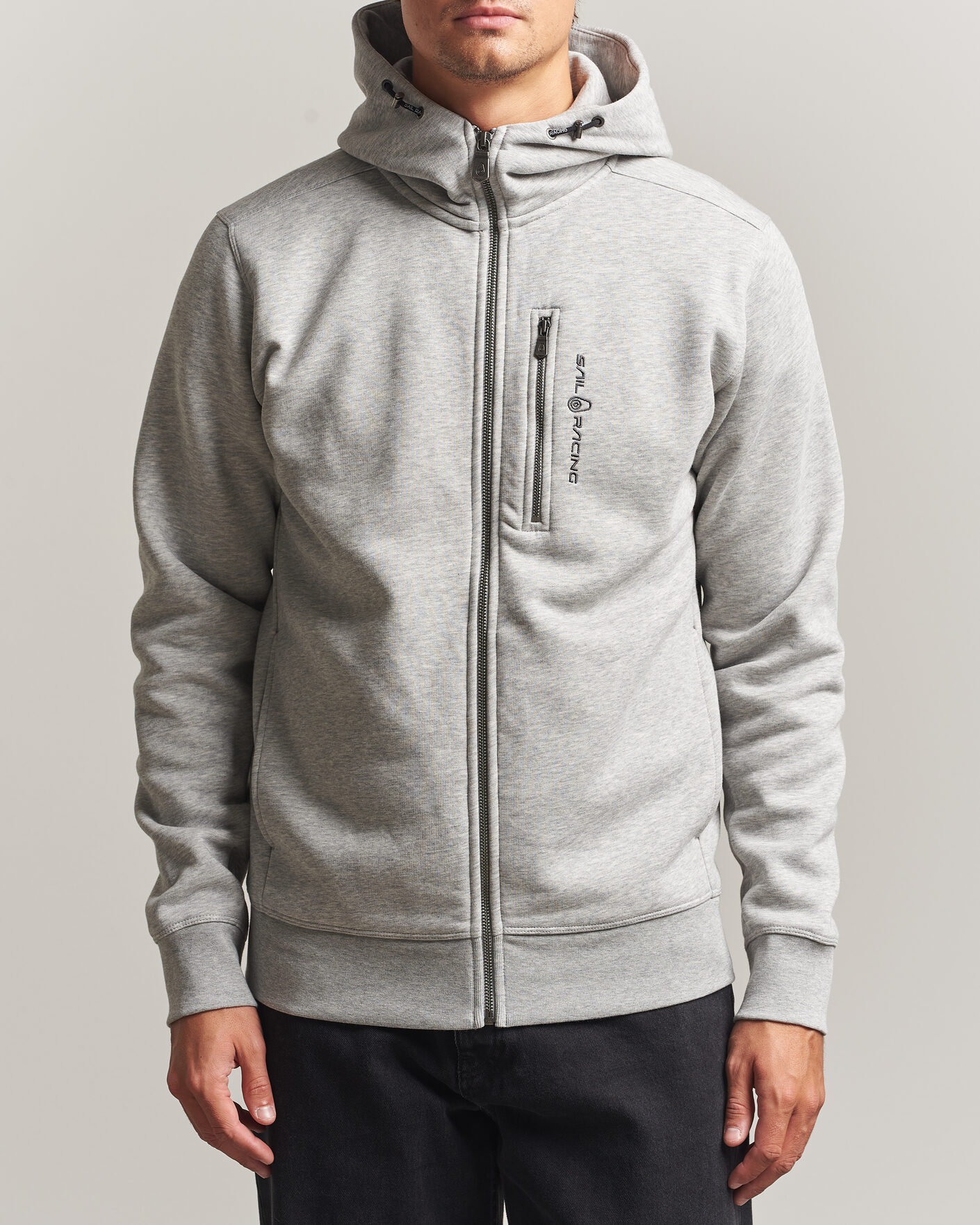Homme | Pulls Et Tricots | Sail Racing | Bowman Full Zip Hoodie Grey Melnage