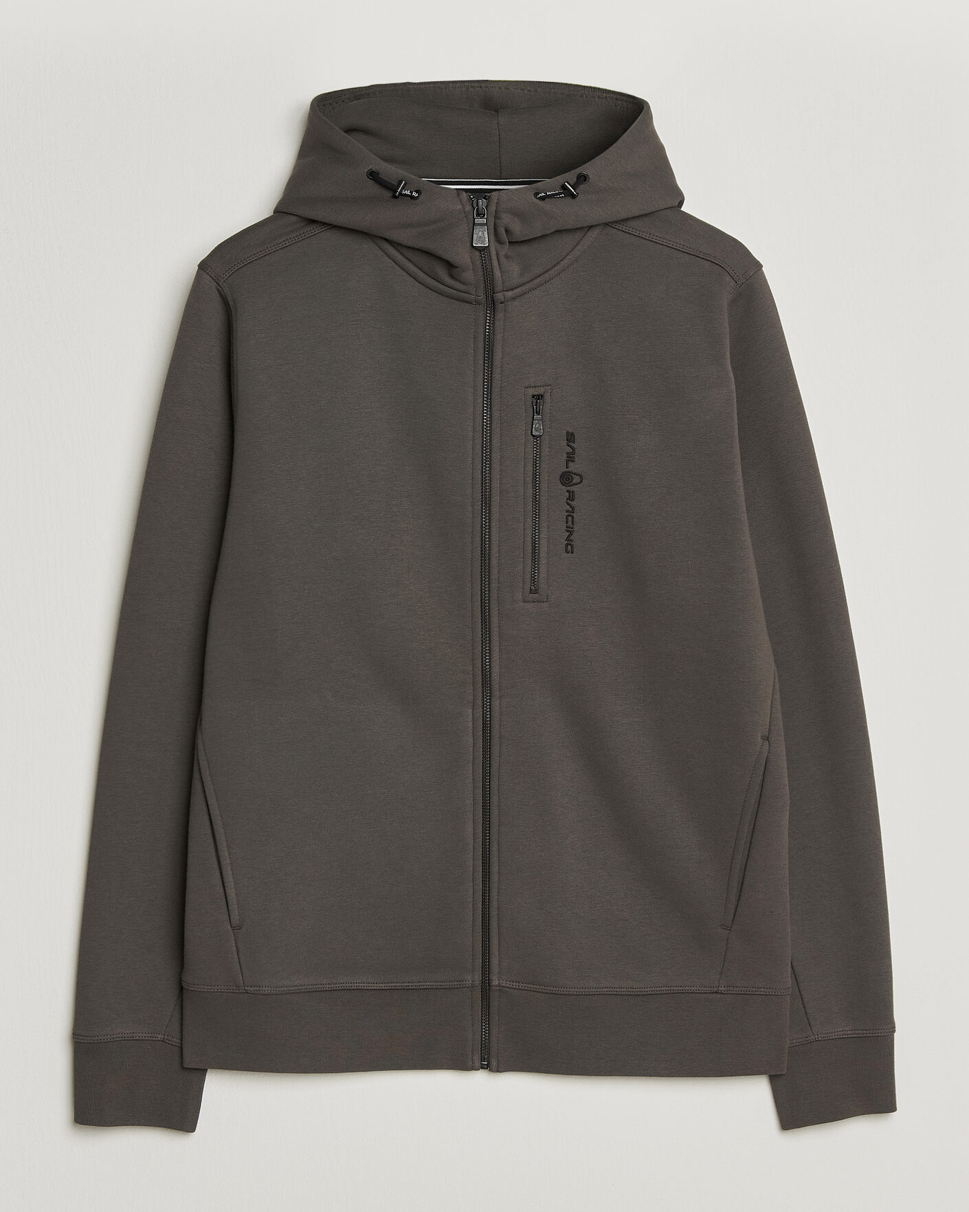 Heren | Truien | Sail Racing | Bowman Full Zip Hoodie Asphalt