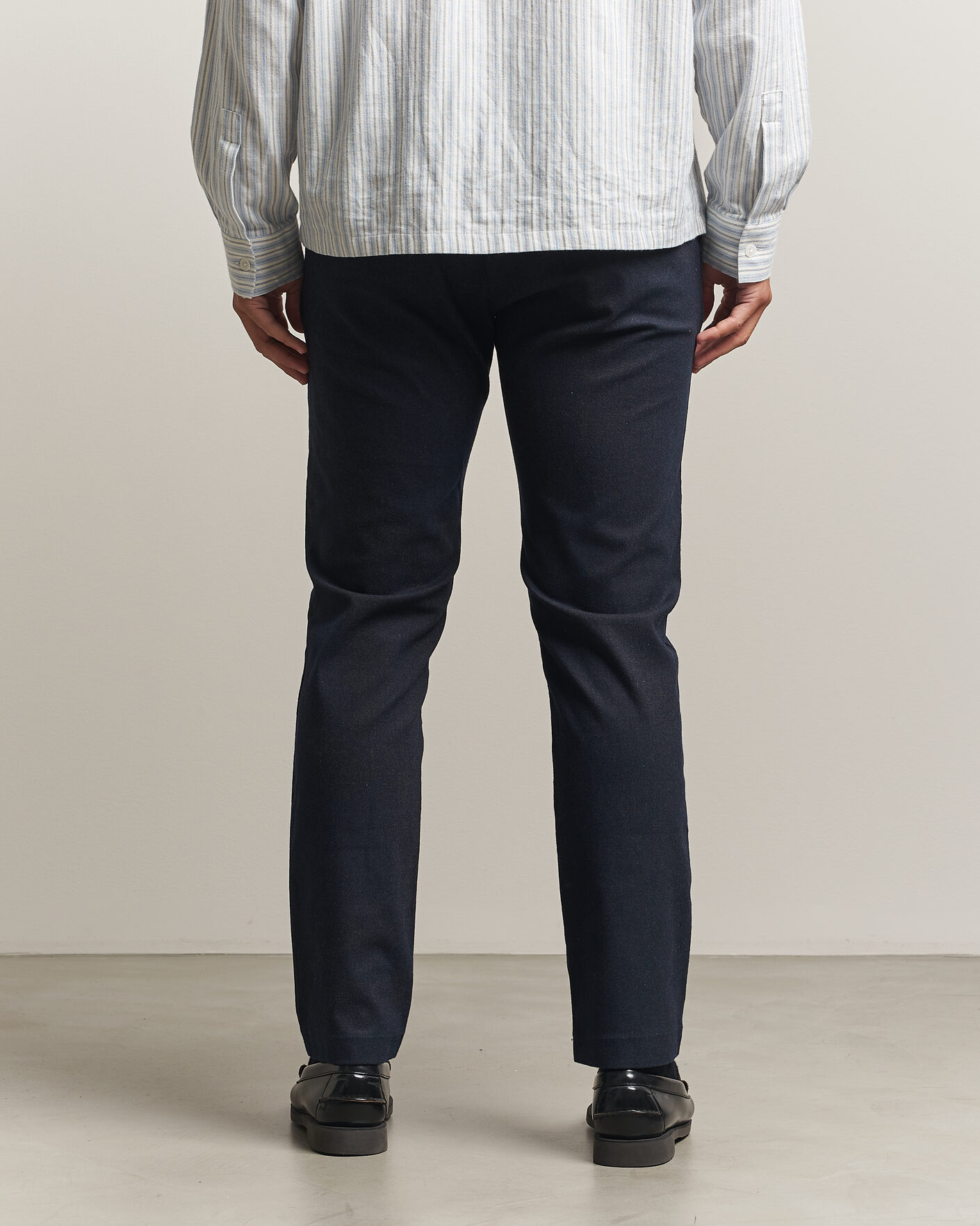 Homme | Pantalons | NN07 | Theo Brushed Cotton Trousers Deep Navy
