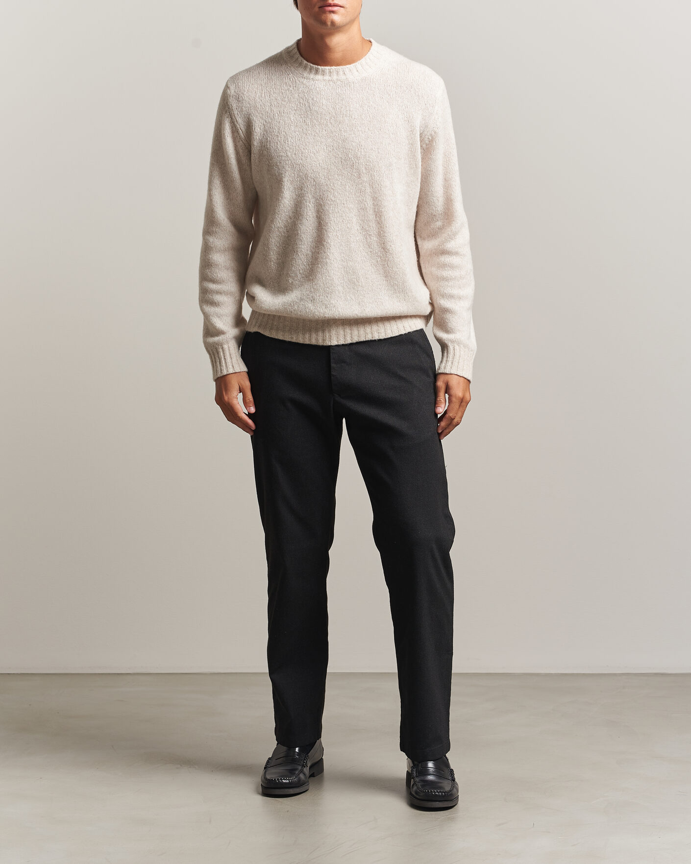 Homme | Pantalons | NN07 | Aden Brushed Cotton Trousers Black Multi
