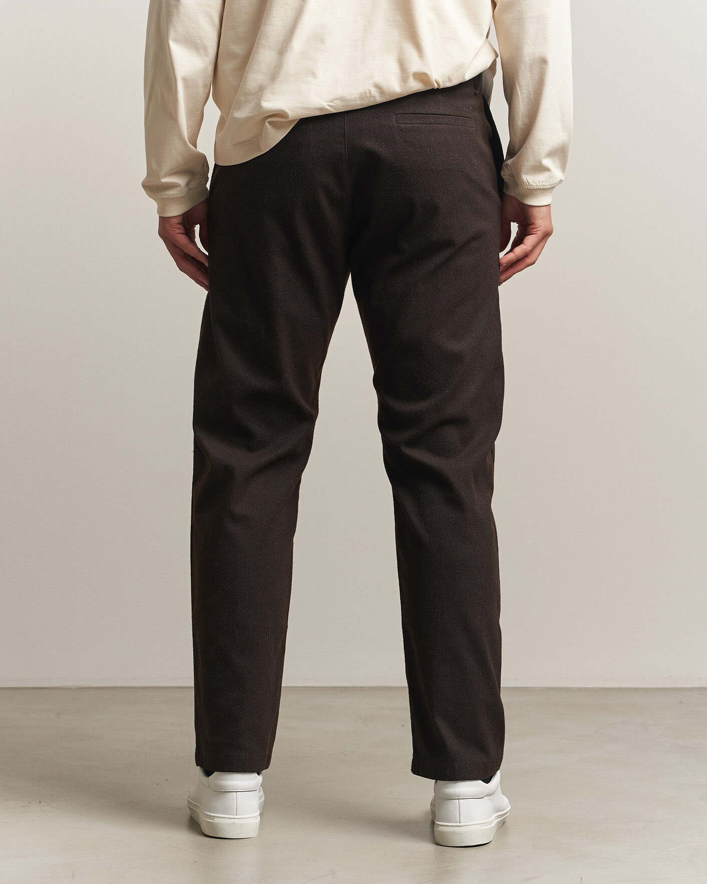 Homme | Pantalons | NN07 | Aden Brushed Cotton Trousers Deep Truffle