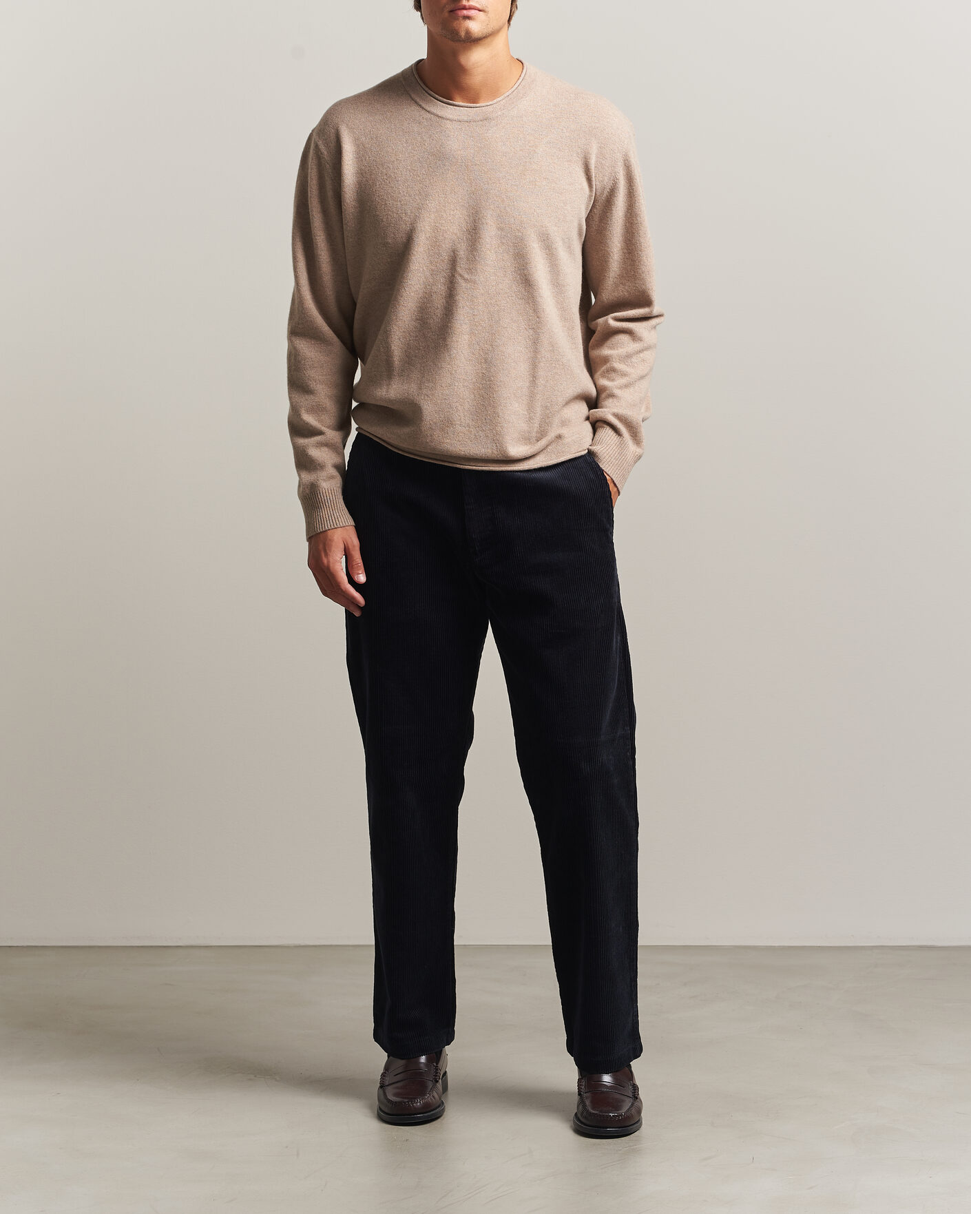 Heren | Broeken | NN07 | Aden Regular Fit Corduroy Chinos Deep Navy